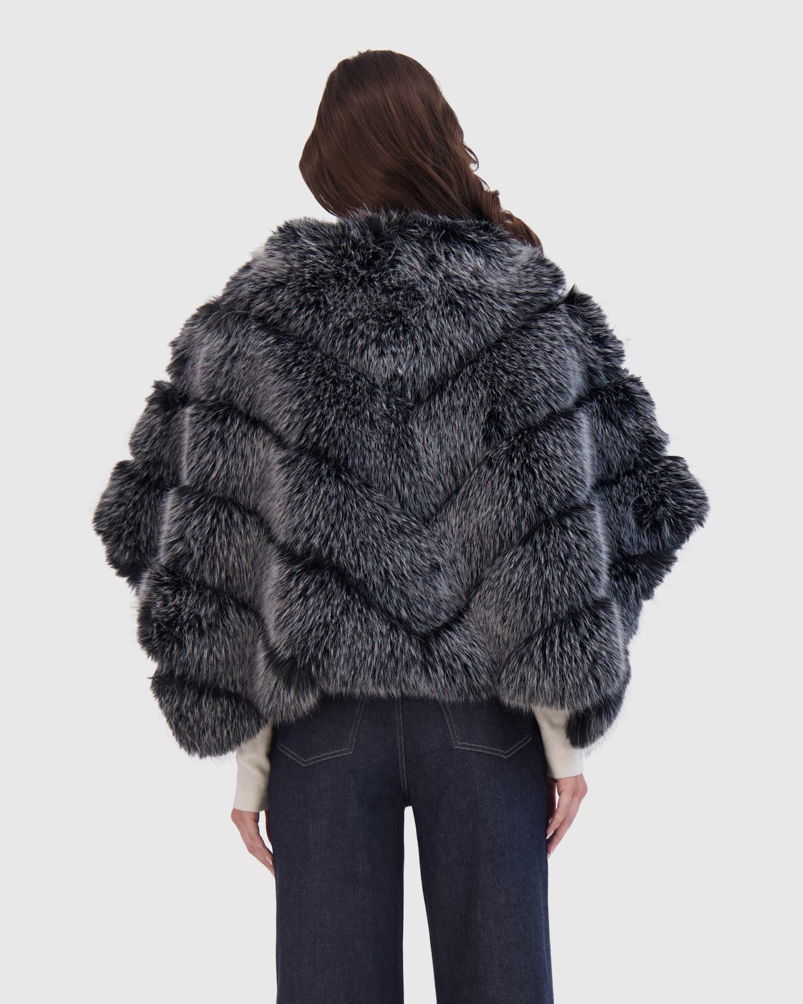 FUR-FREE FOX (FAUX FUR) CAPE