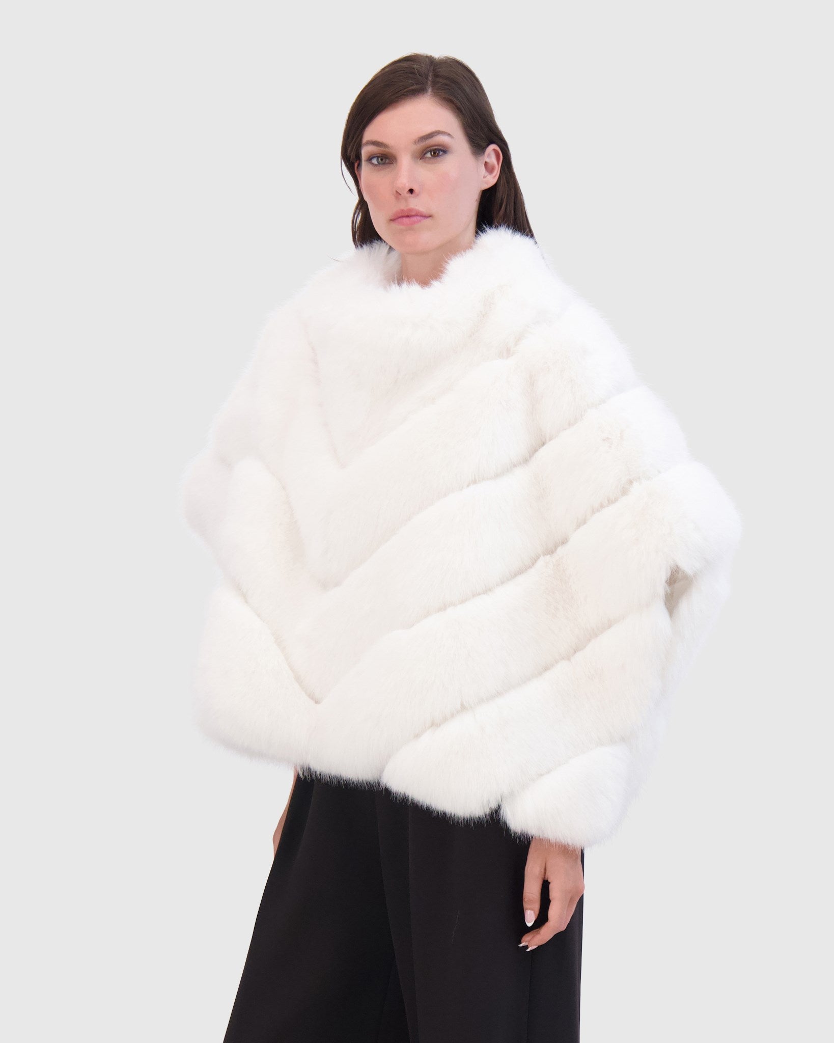 FUR-FREE FOX (FAUX FUR) CAPE