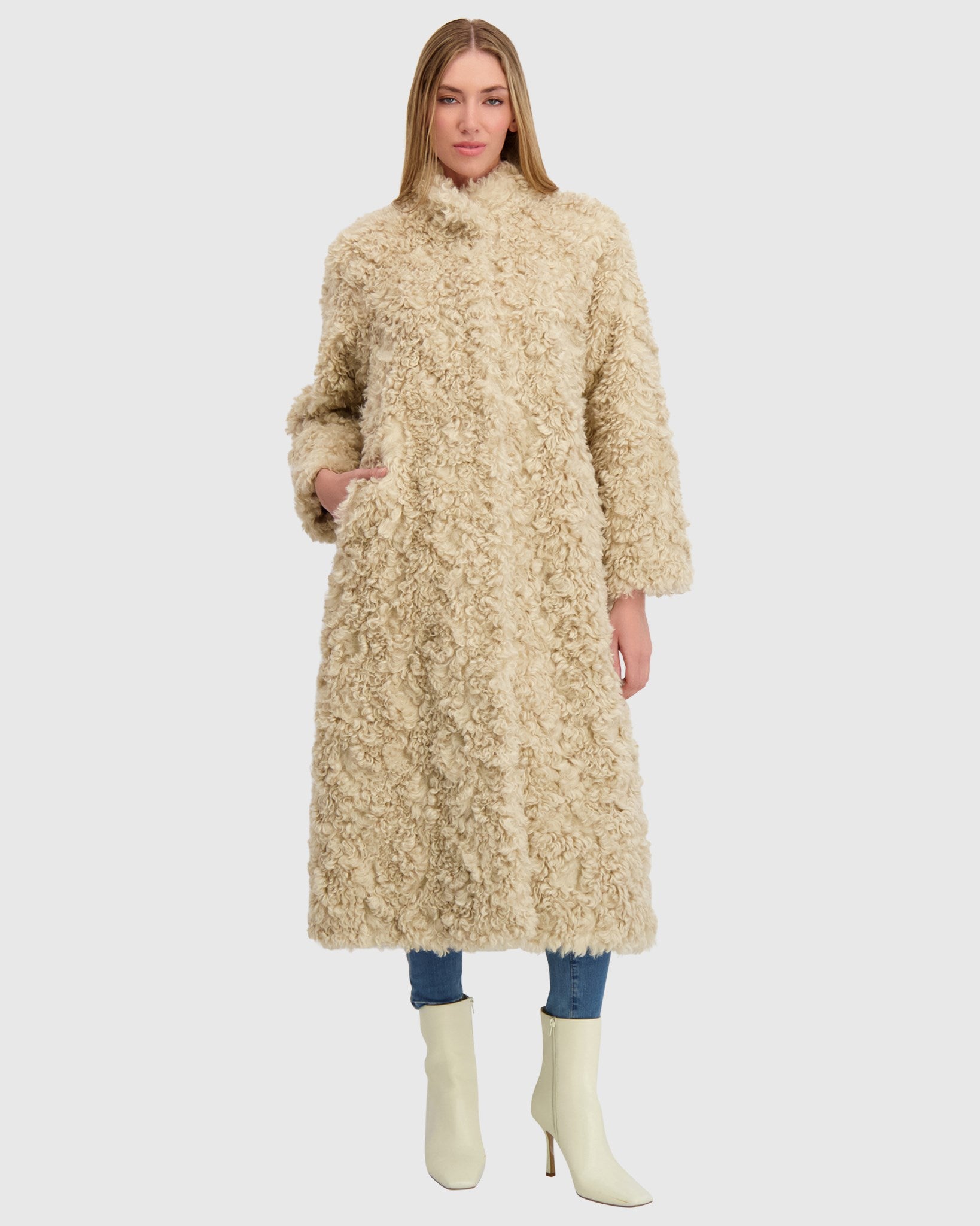 FUR-FREE LAMB (FAUX FUR) COAT