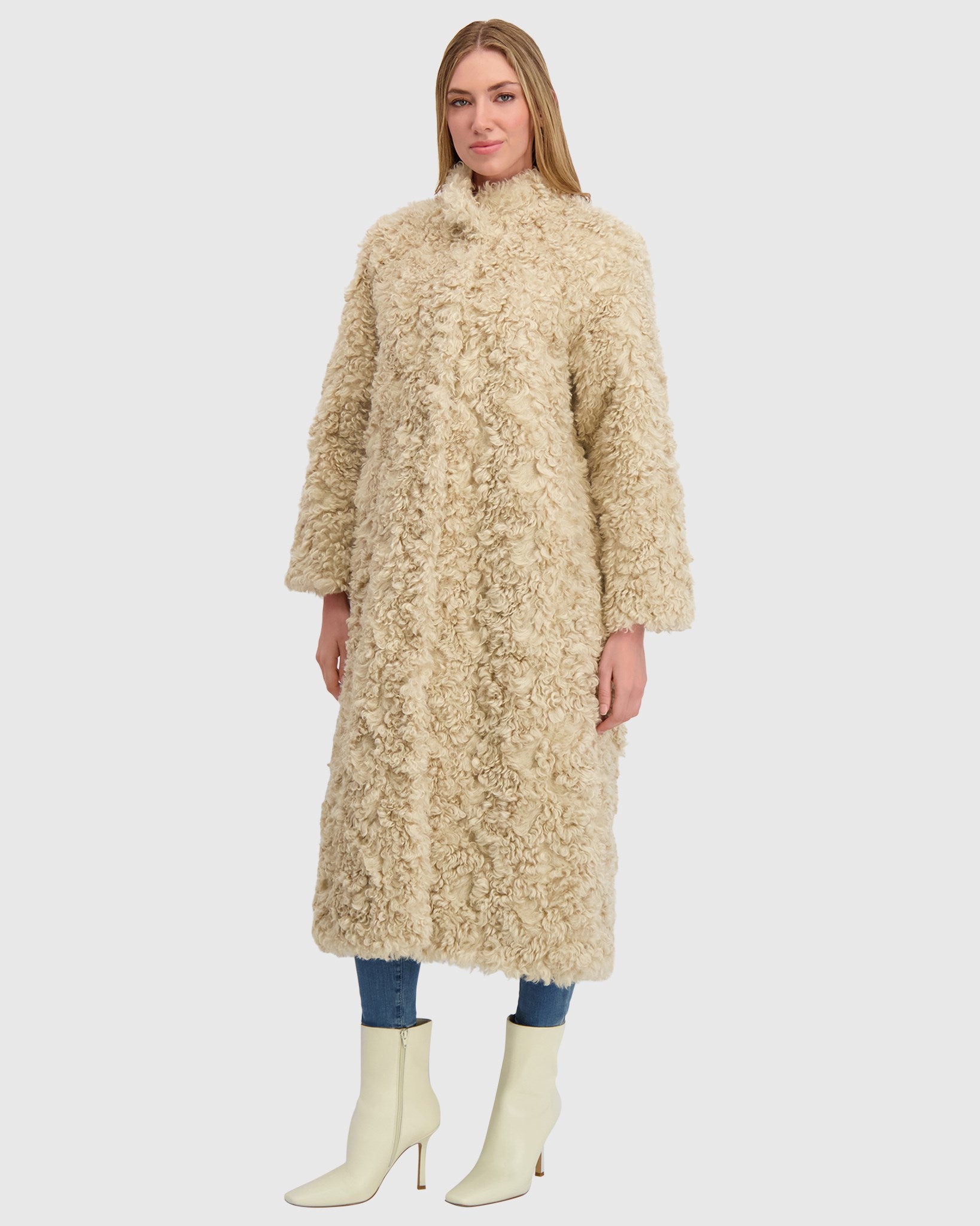 FUR-FREE LAMB (FAUX FUR) COAT