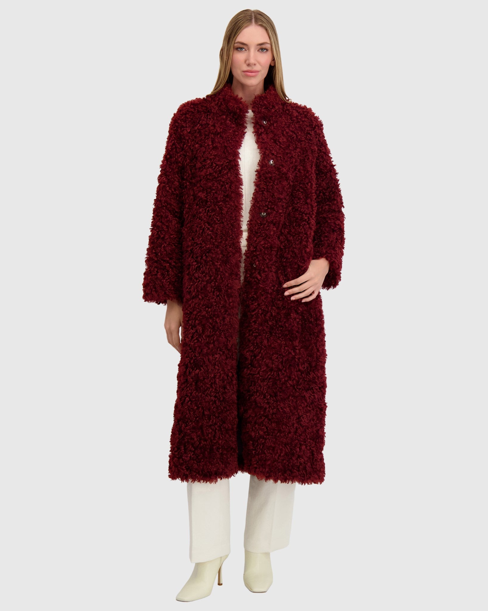 FUR-FREE LAMB (FAUX FUR) COAT