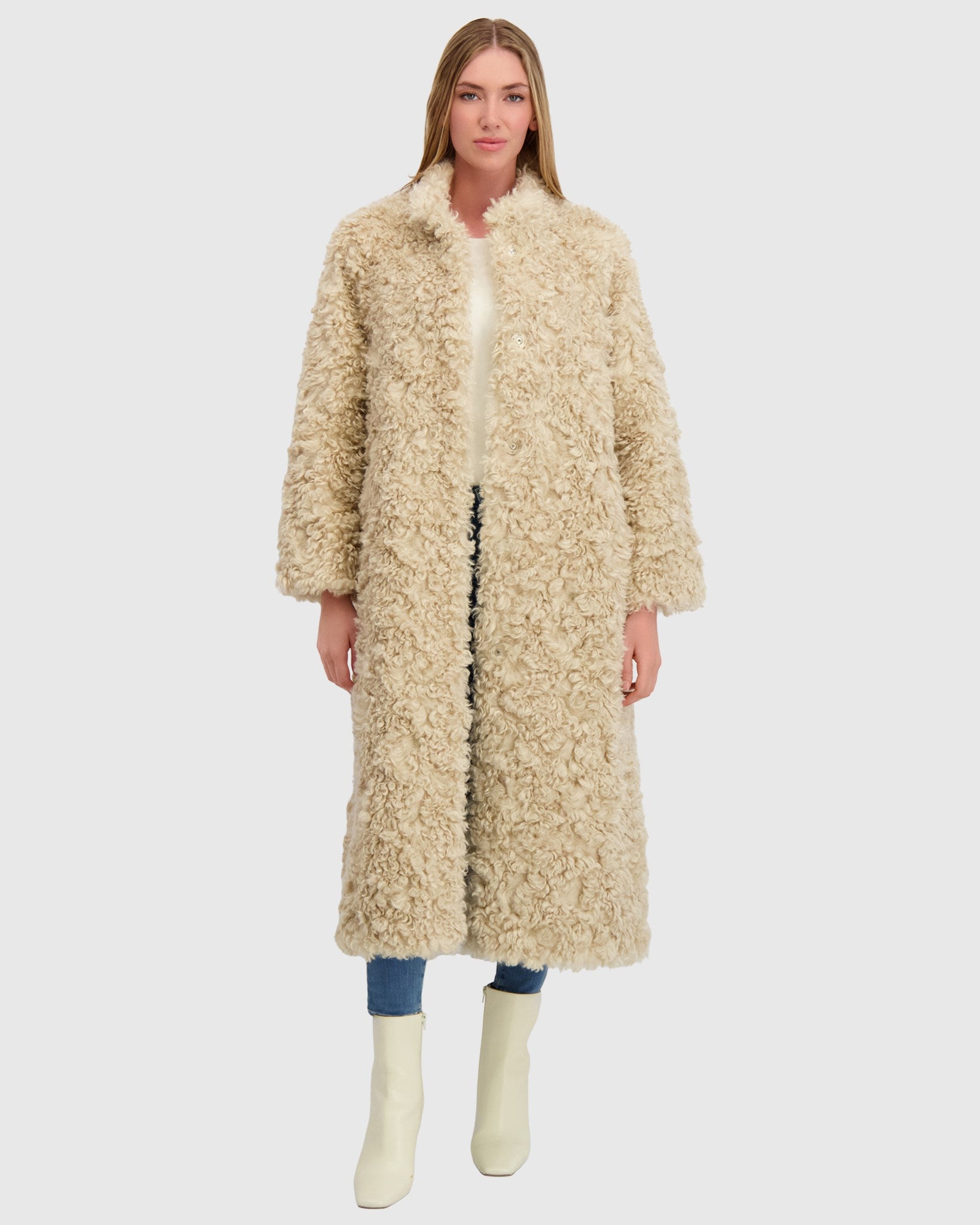 FUR-FREE LAMB (FAUX FUR) COAT