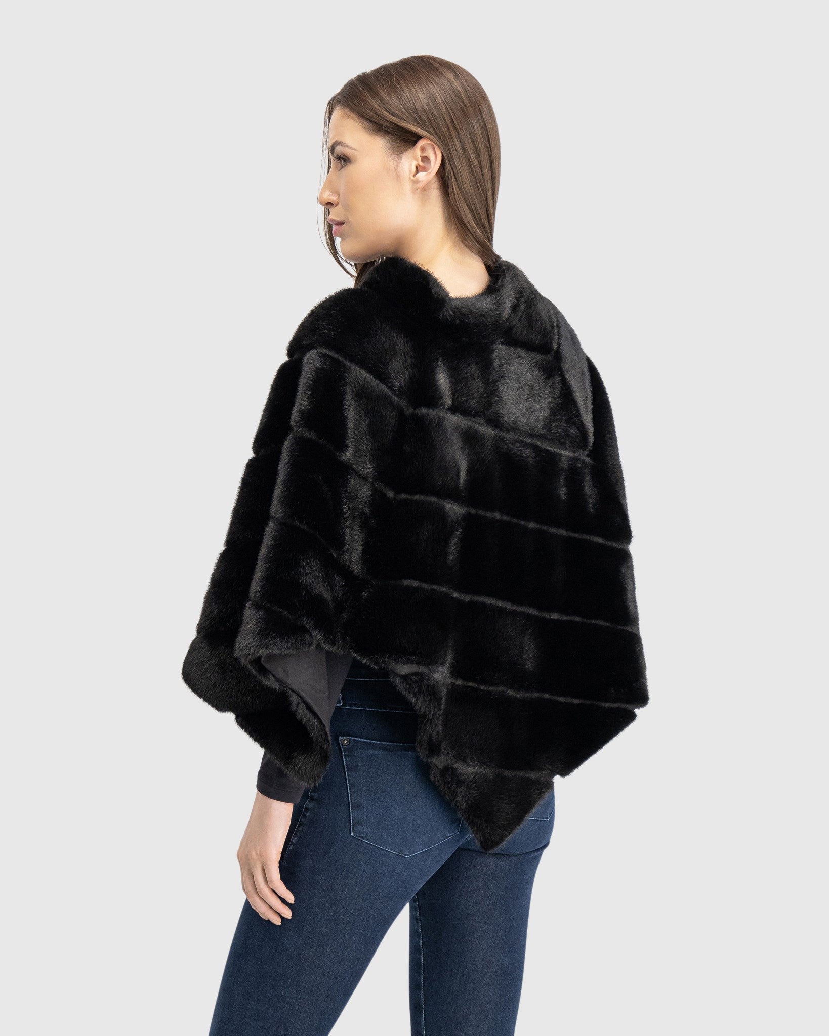 FUR-FREE MINK (FAUX FUR) CAPE