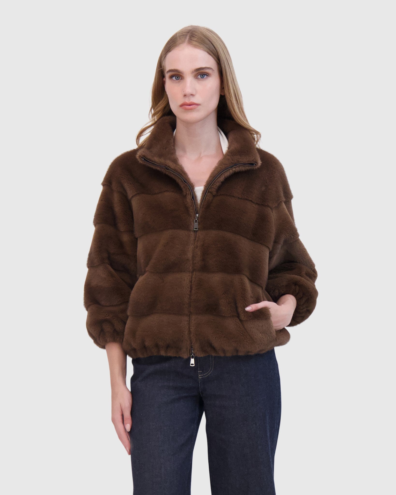 FUR-FREE MINK (FAUX FUR) JACKET