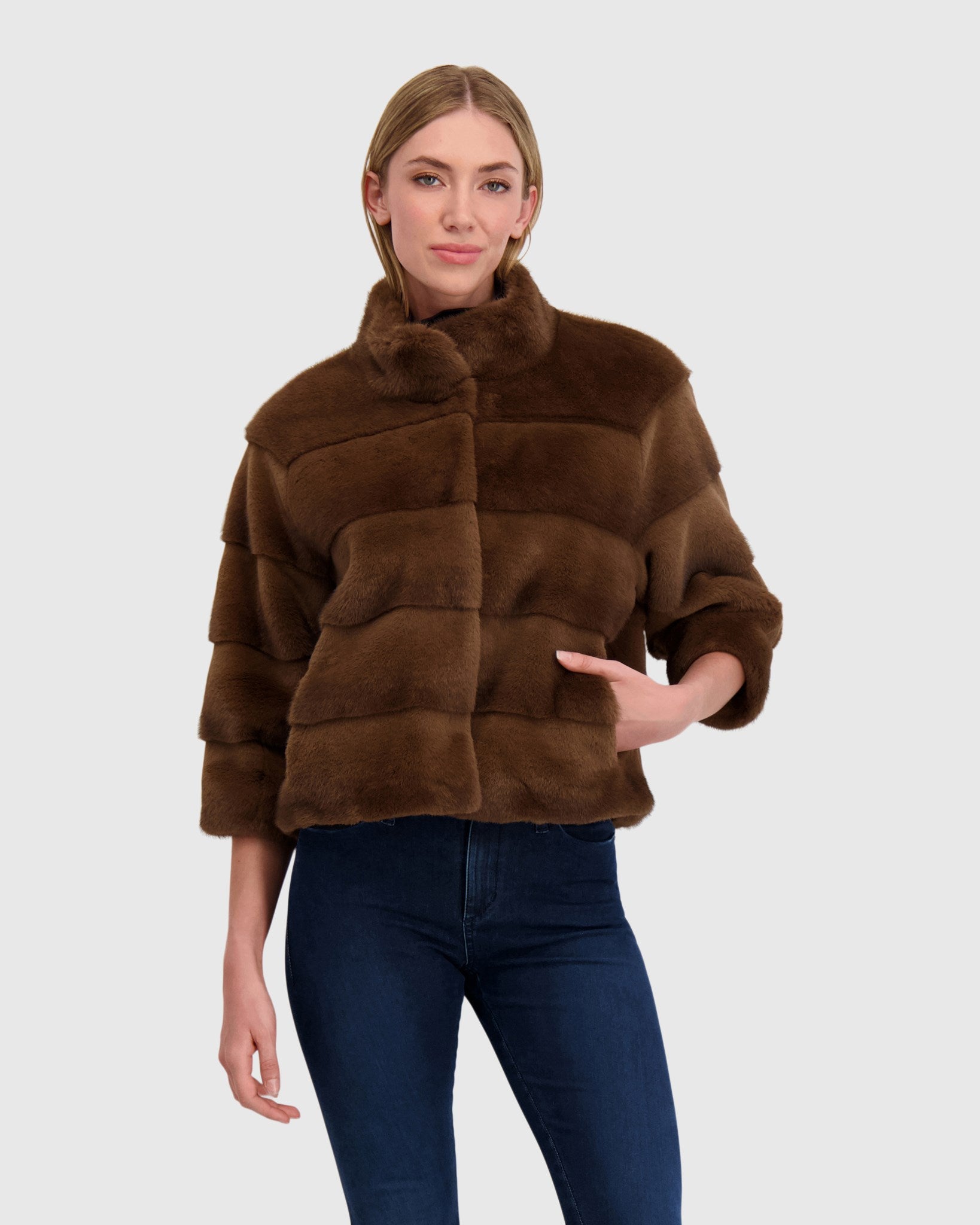FUR-FREE MINK (FAUX FUR) JACKET