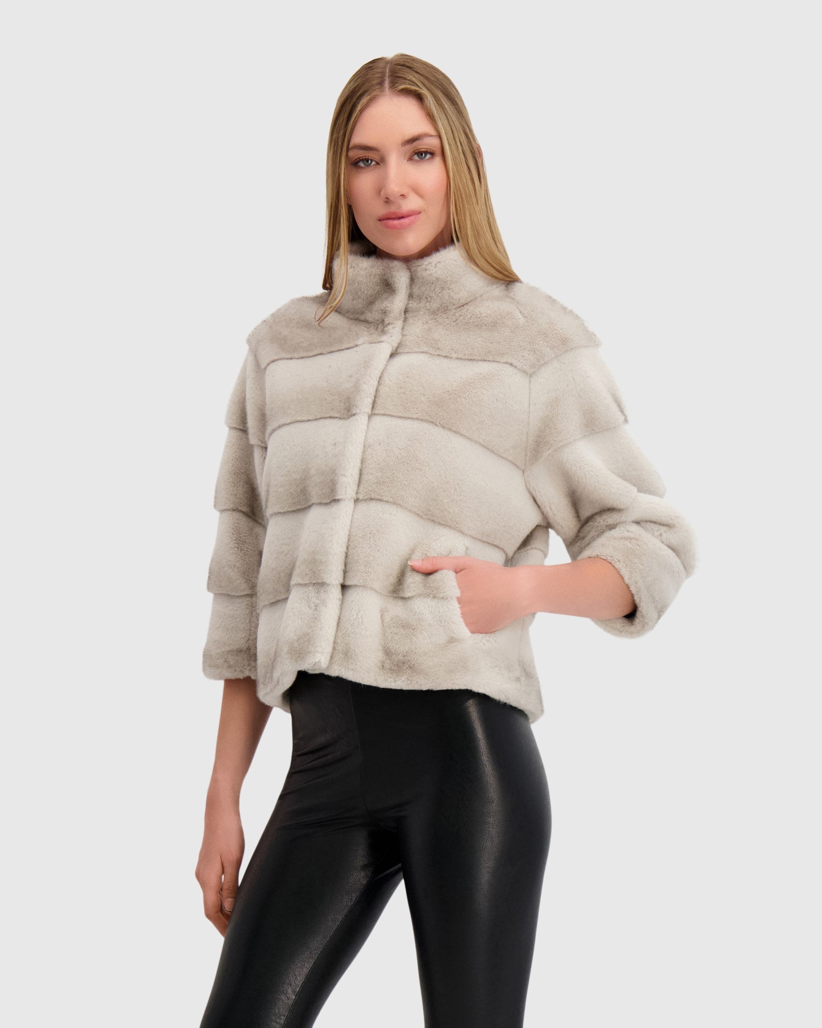 FUR-FREE MINK (FAUX FUR) JACKET