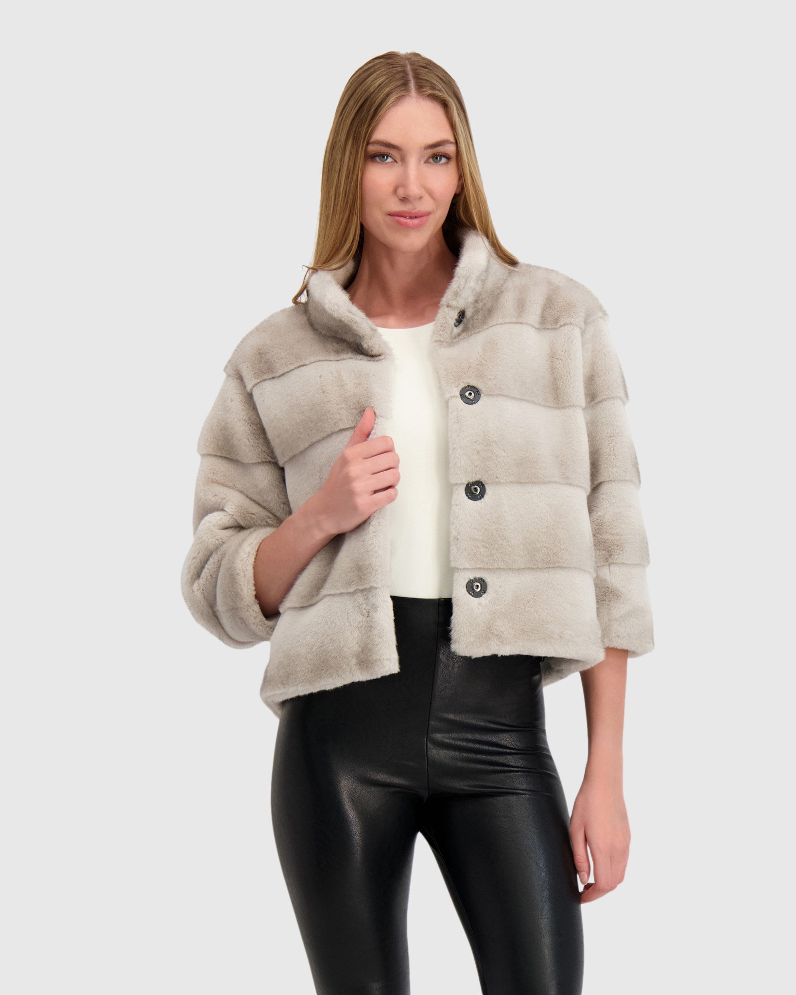 FUR-FREE MINK (FAUX FUR) JACKET