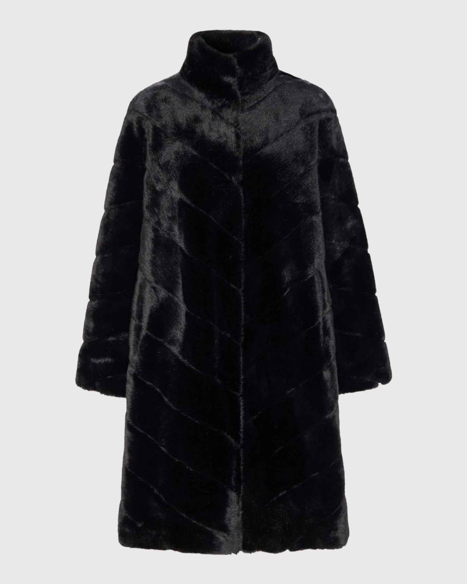 FUR-FREE MINK (FAUX FUR) SHORT COAT