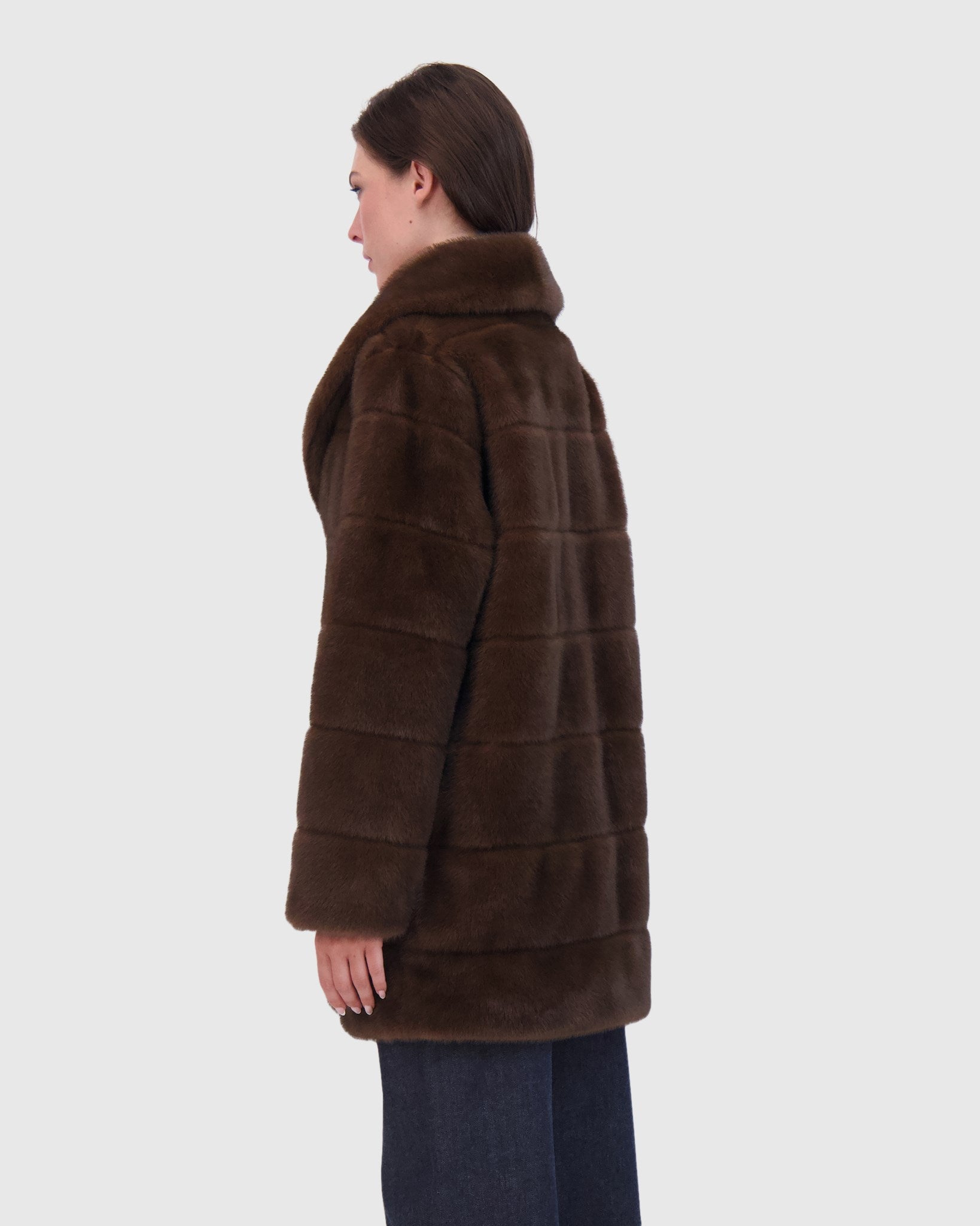 FUR-FREE MINK (FAUX FUR) STROLLER