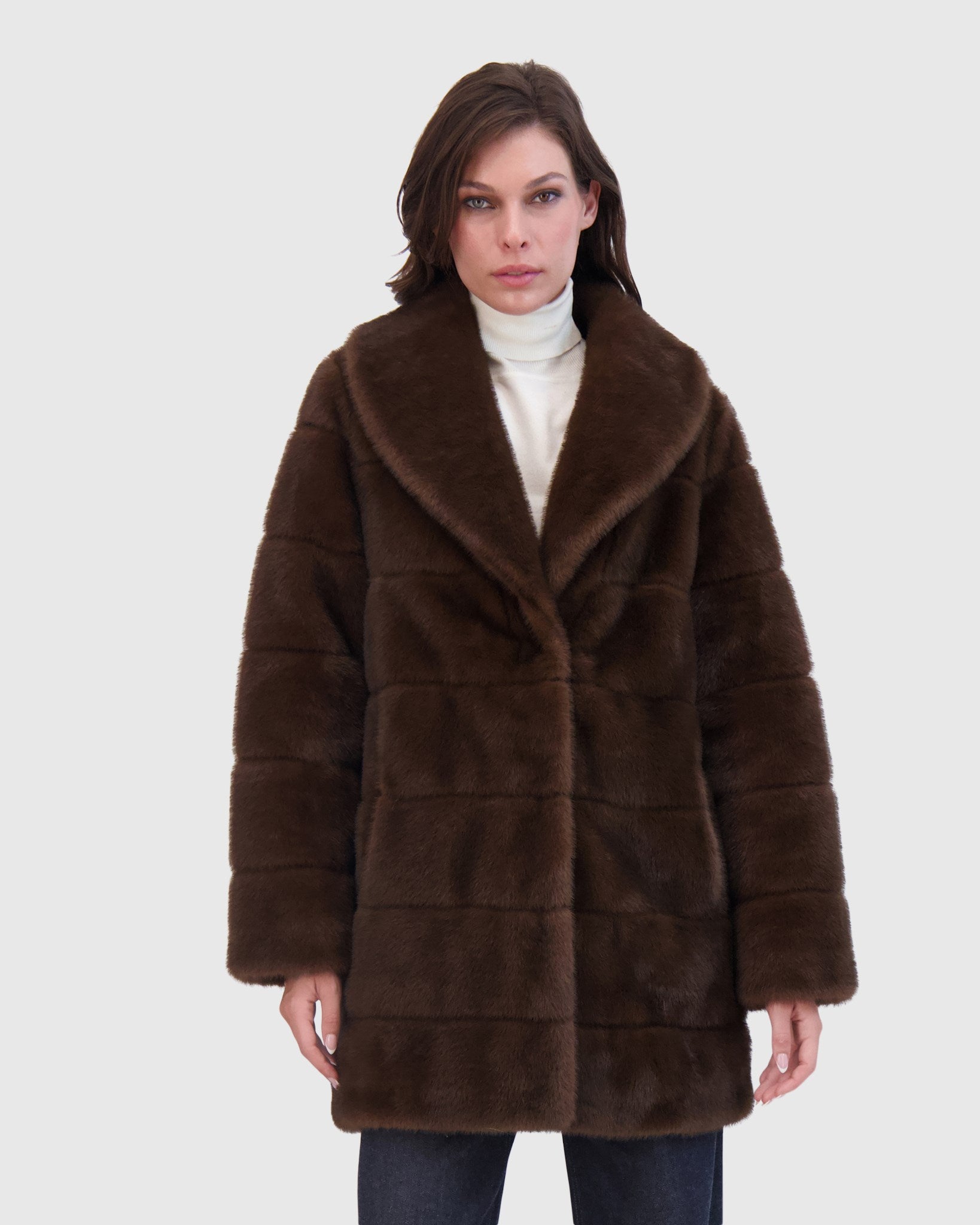 FUR-FREE MINK (FAUX FUR) STROLLER