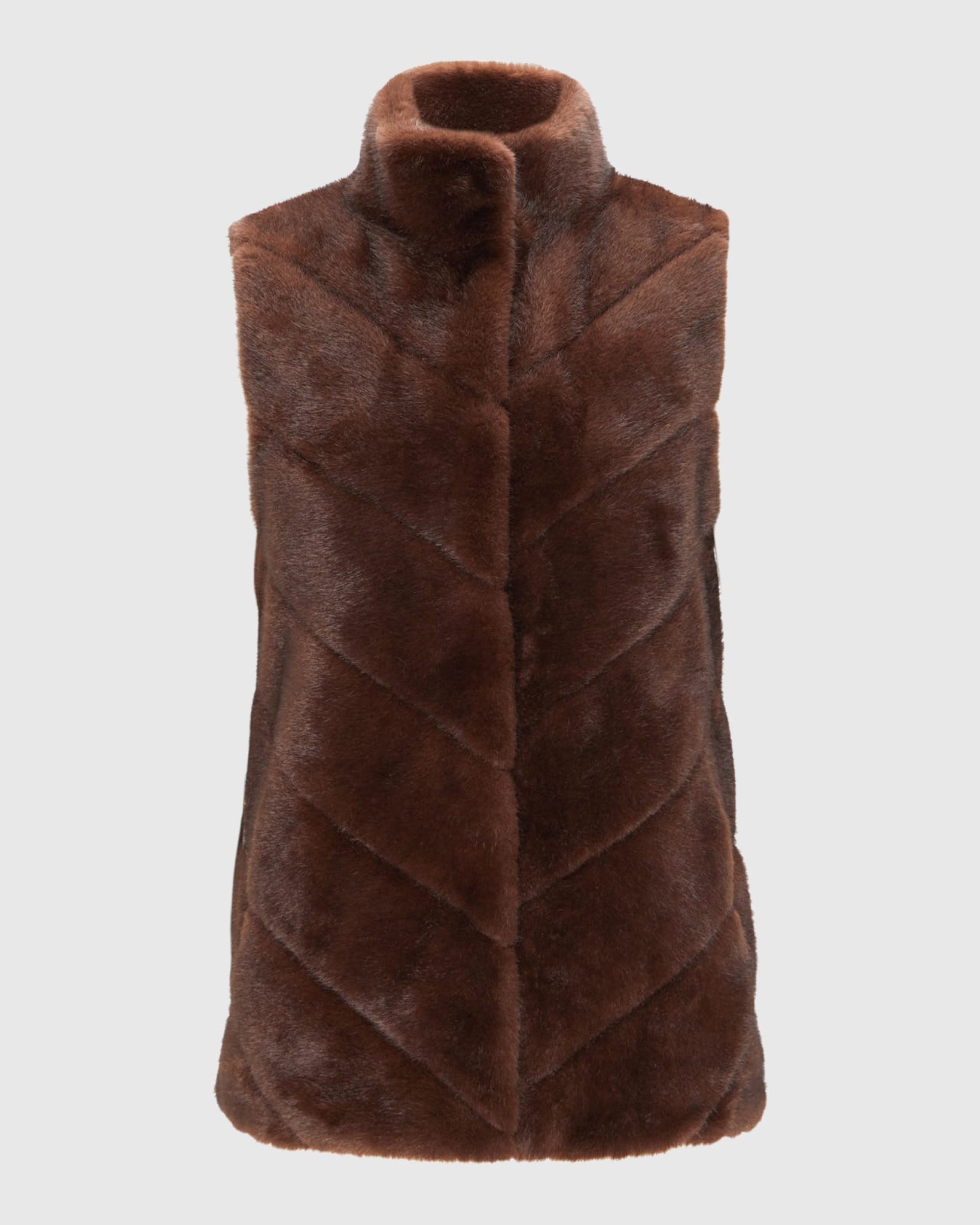 FUR-FREE MINK (FAUX FUR) VEST