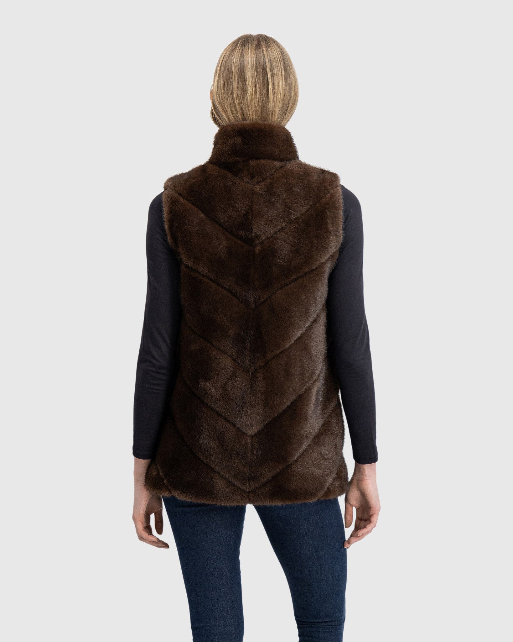 FUR-FREE MINK (FAUX FUR) VEST