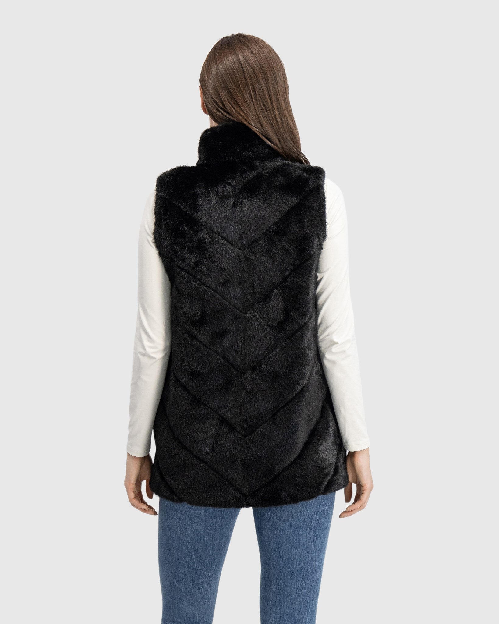 FUR-FREE MINK (FAUX FUR) VEST