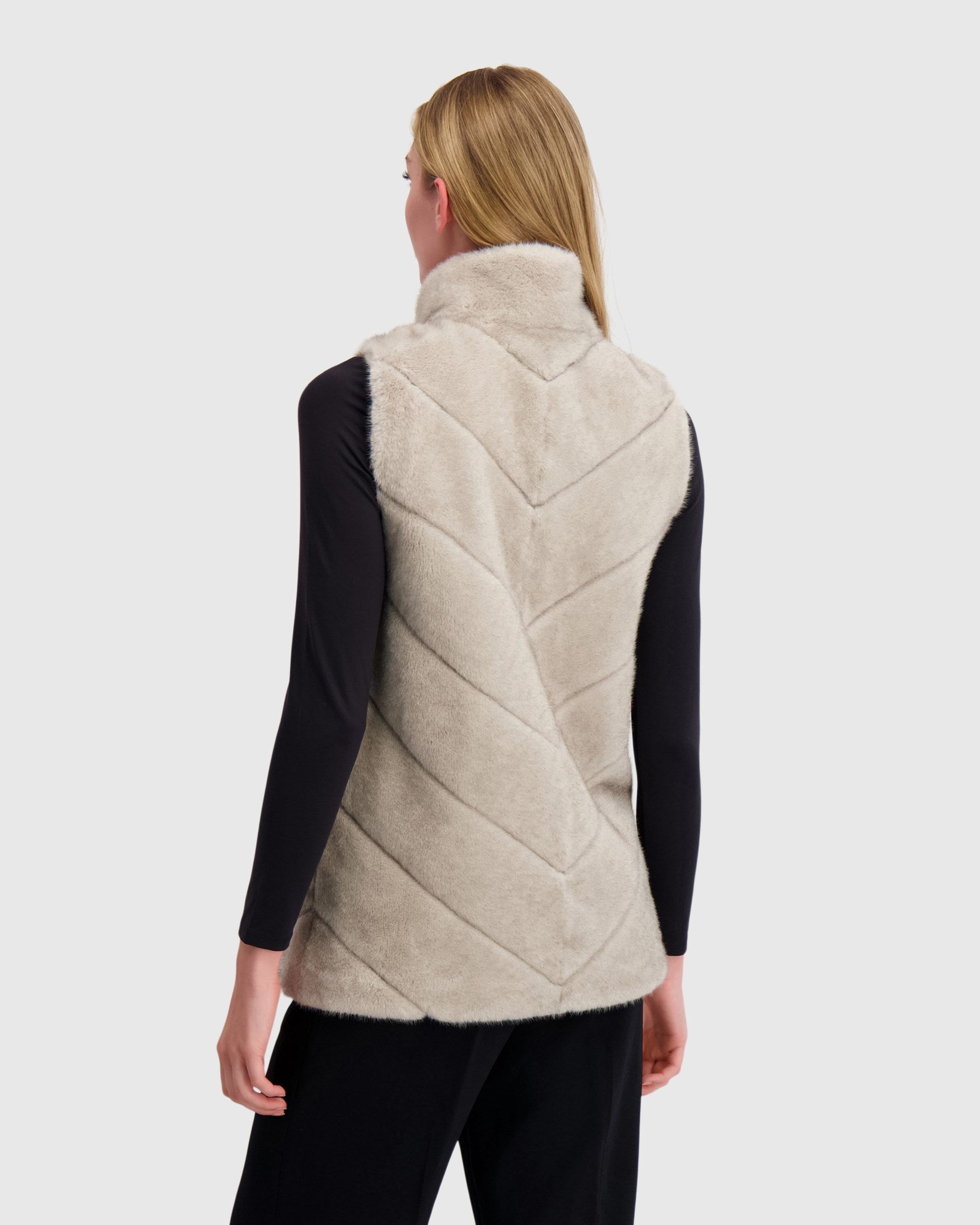 FUR-FREE MINK (FAUX FUR) VEST