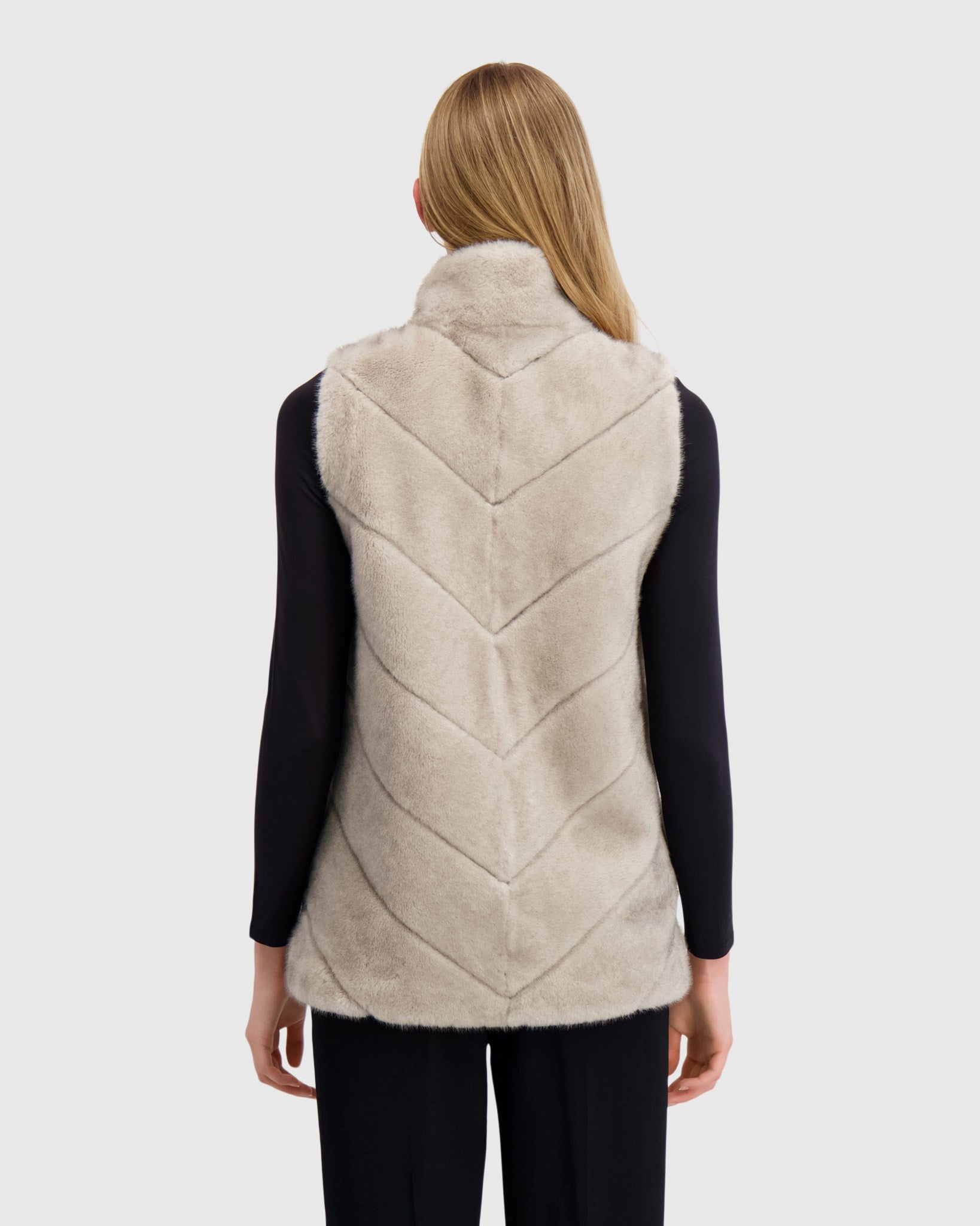 FUR-FREE MINK (FAUX FUR) VEST