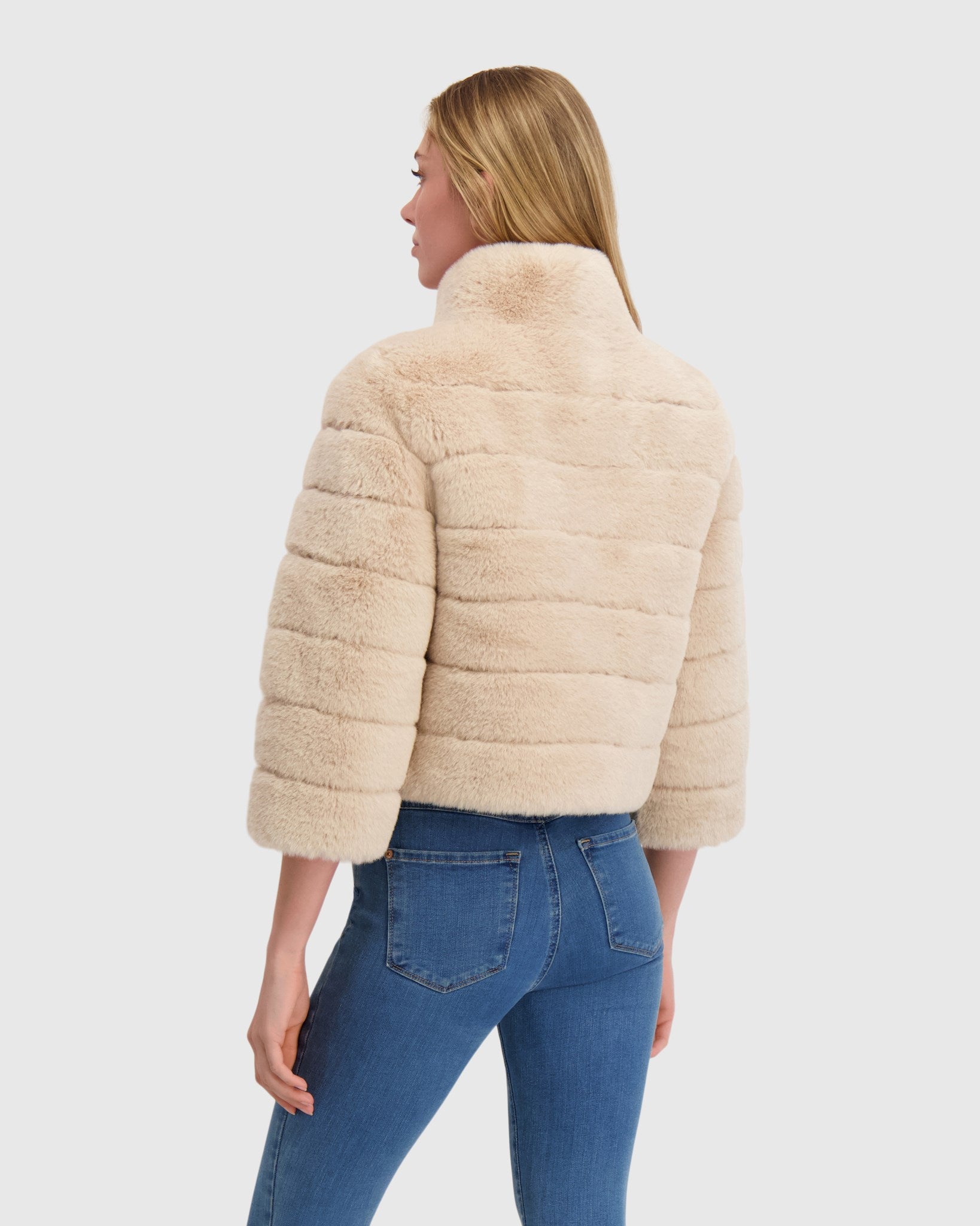 FUR-FREE REX RABBIT (FAUX FUR) JACKET