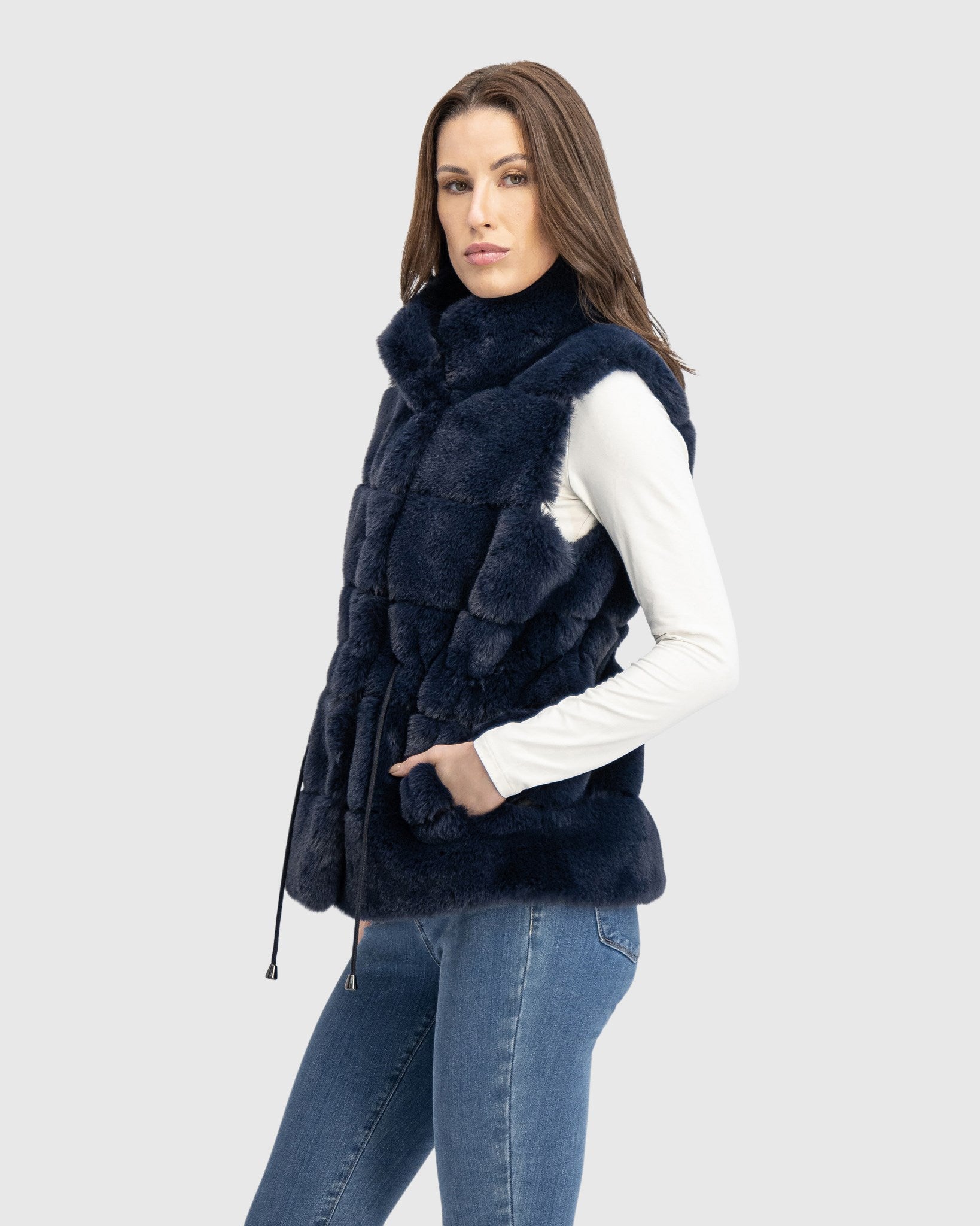 FUR-FREE REX RABBIT (FAUX FUR) VEST