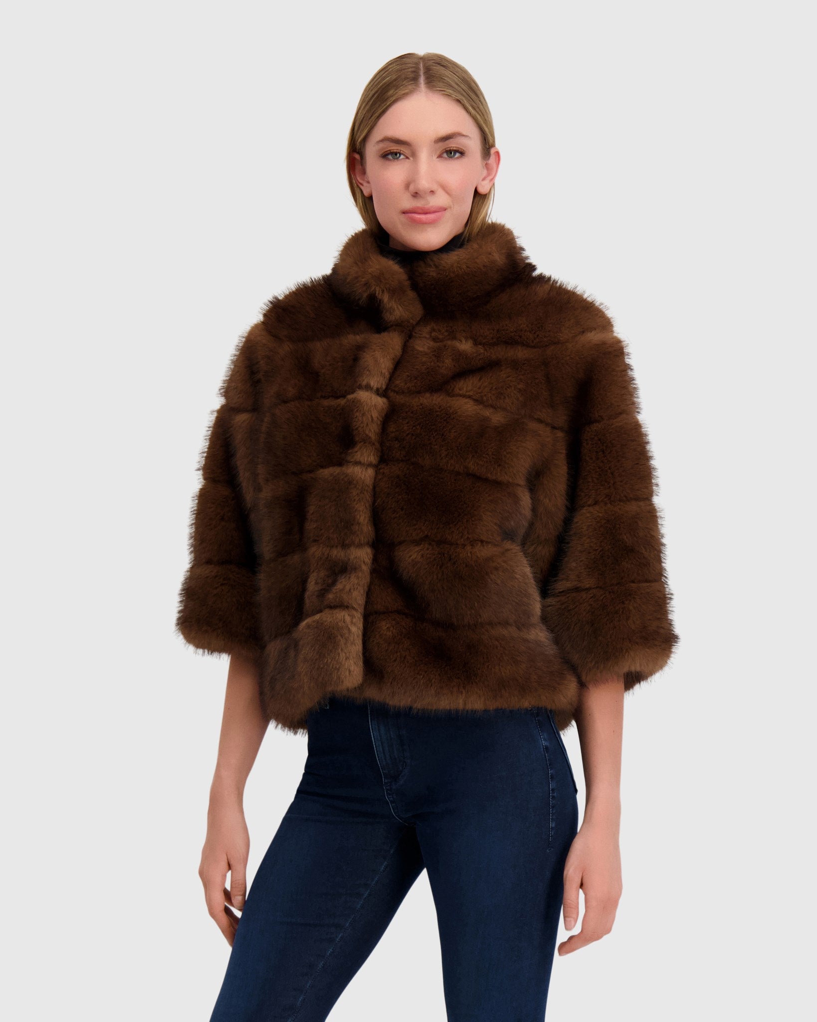 FUR-FREE SABLE (FAUX FUR) JACKET