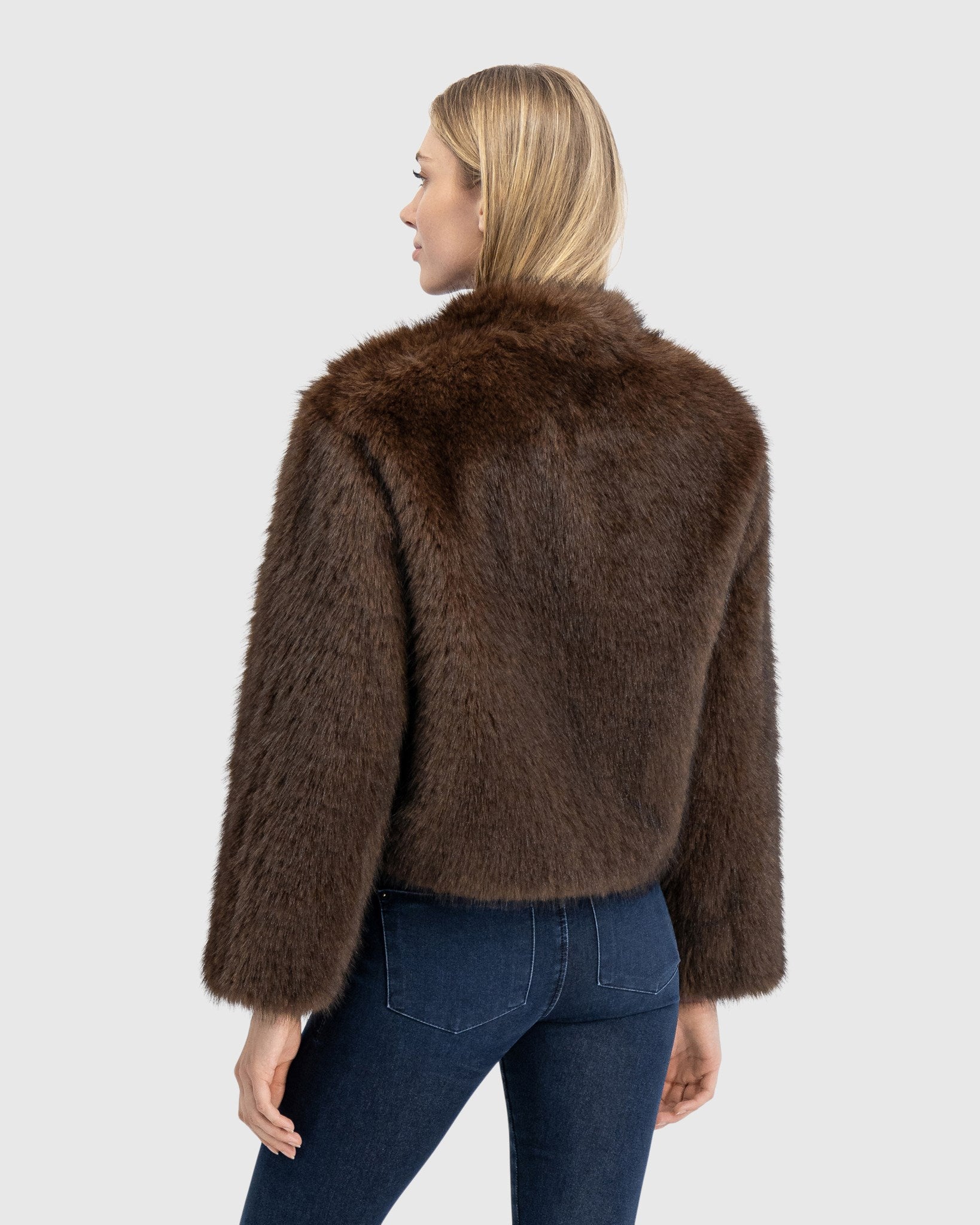 FUR-FREE SABLE (FAUX FUR) JACKET
