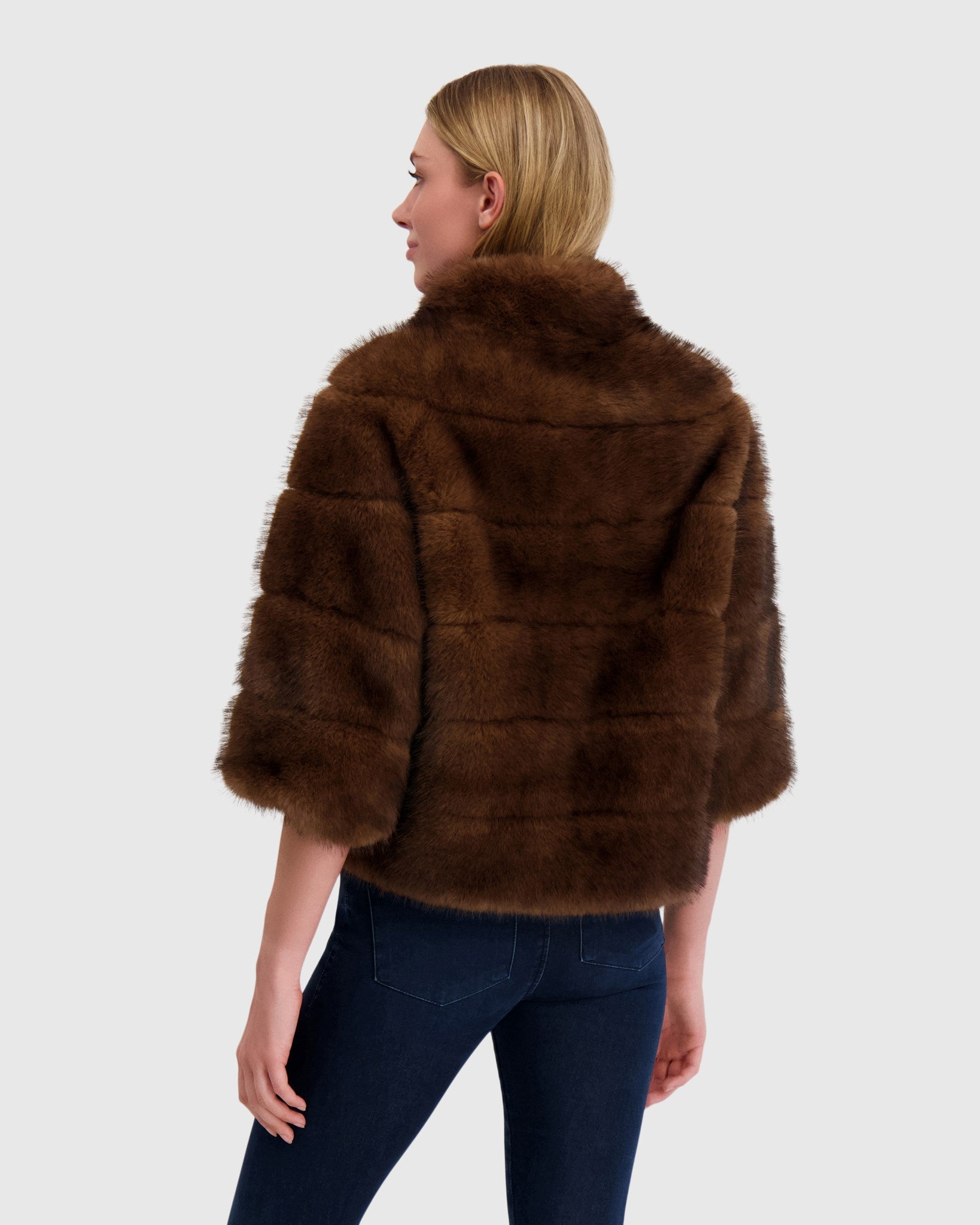 FUR-FREE SABLE (FAUX FUR) JACKET
