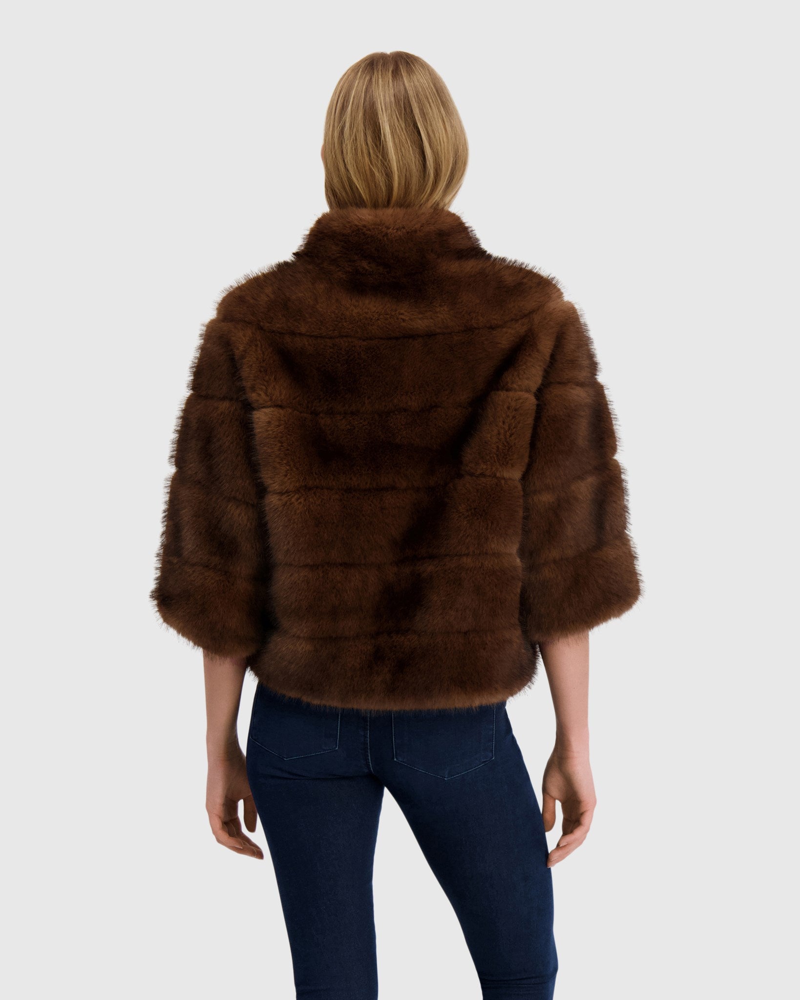 FUR-FREE SABLE (FAUX FUR) JACKET