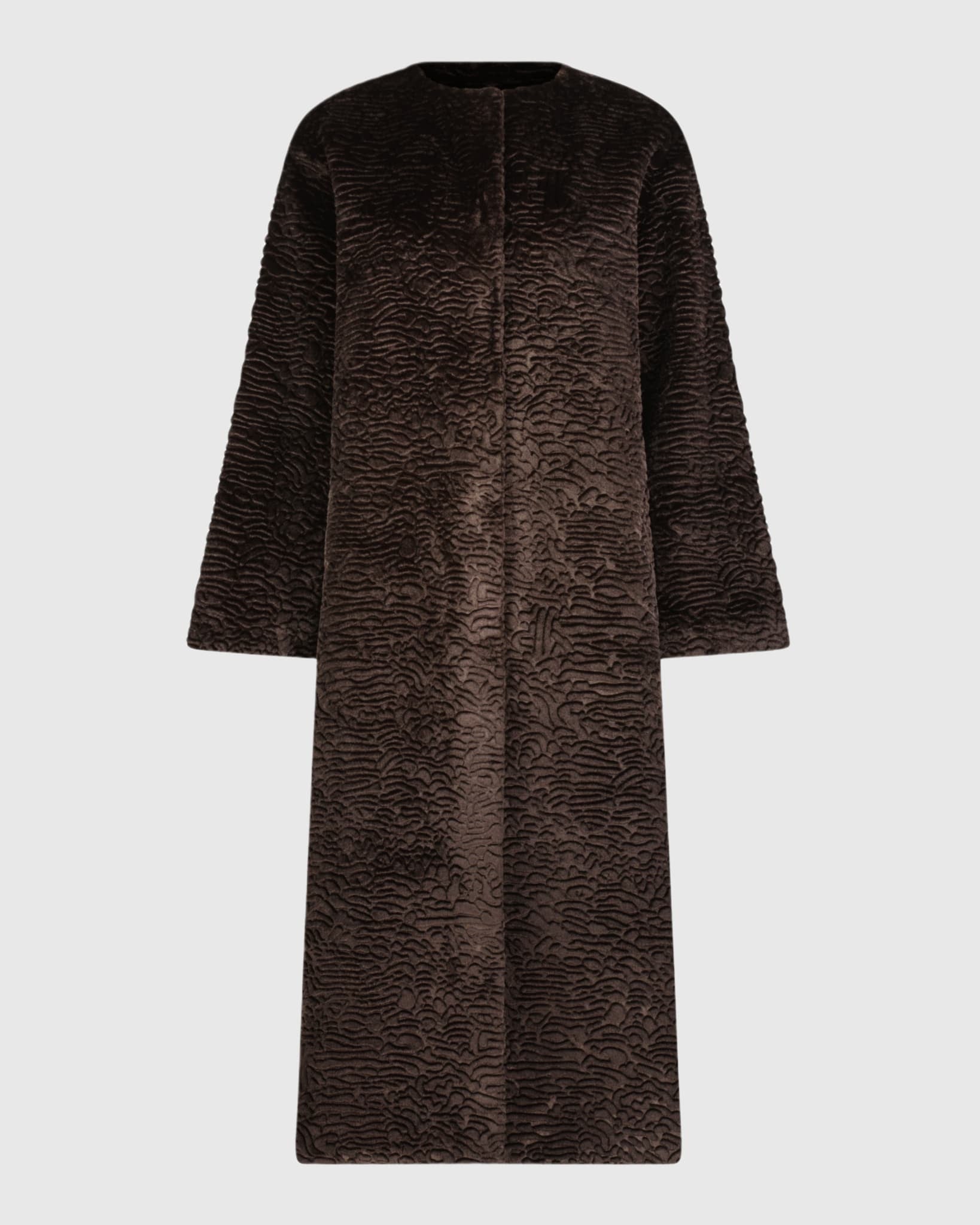 FUR-FREE SHEARLING LAMB (FAUX FUR) COAT