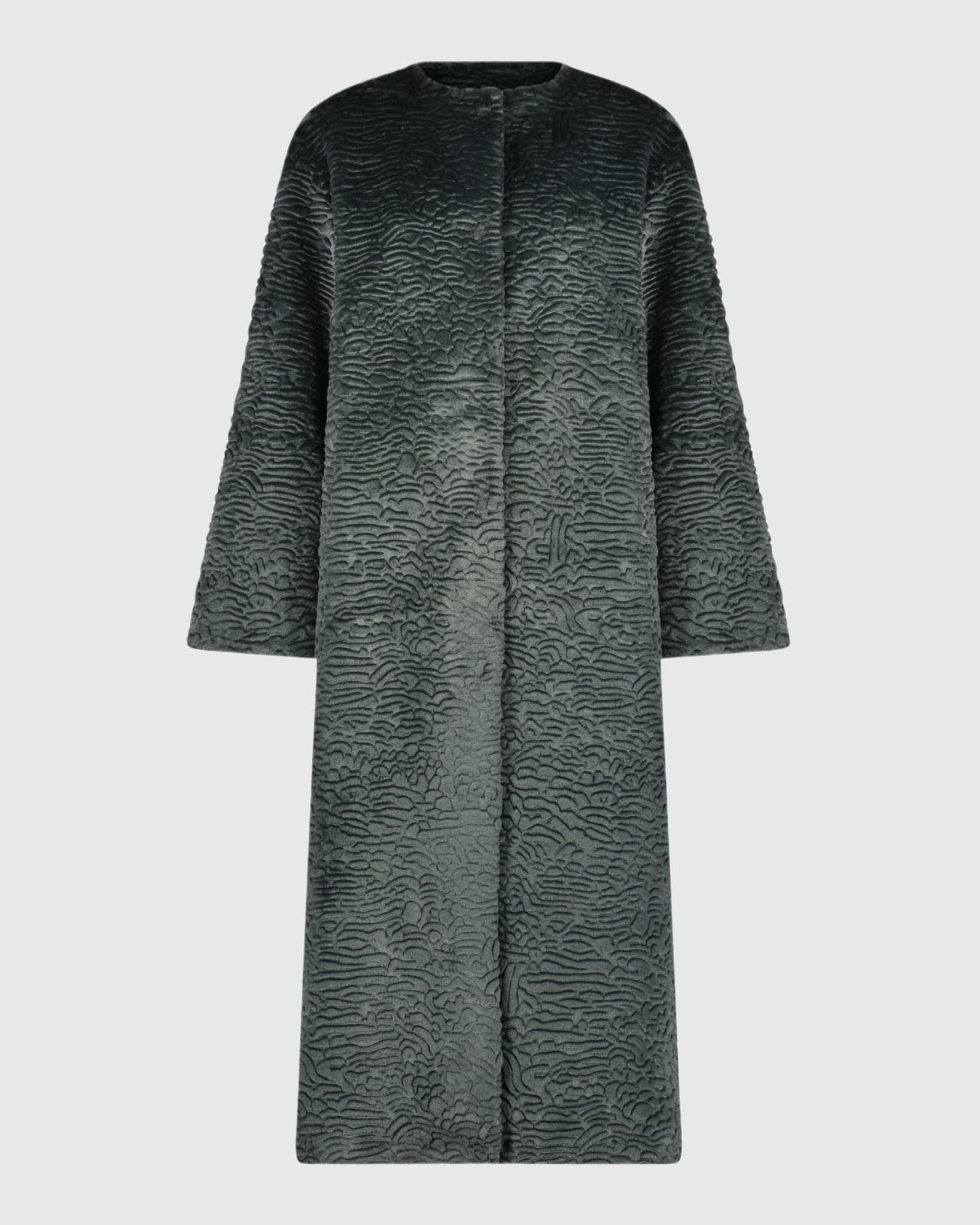 FUR-FREE SHEARLING LAMB (FAUX FUR) COAT
