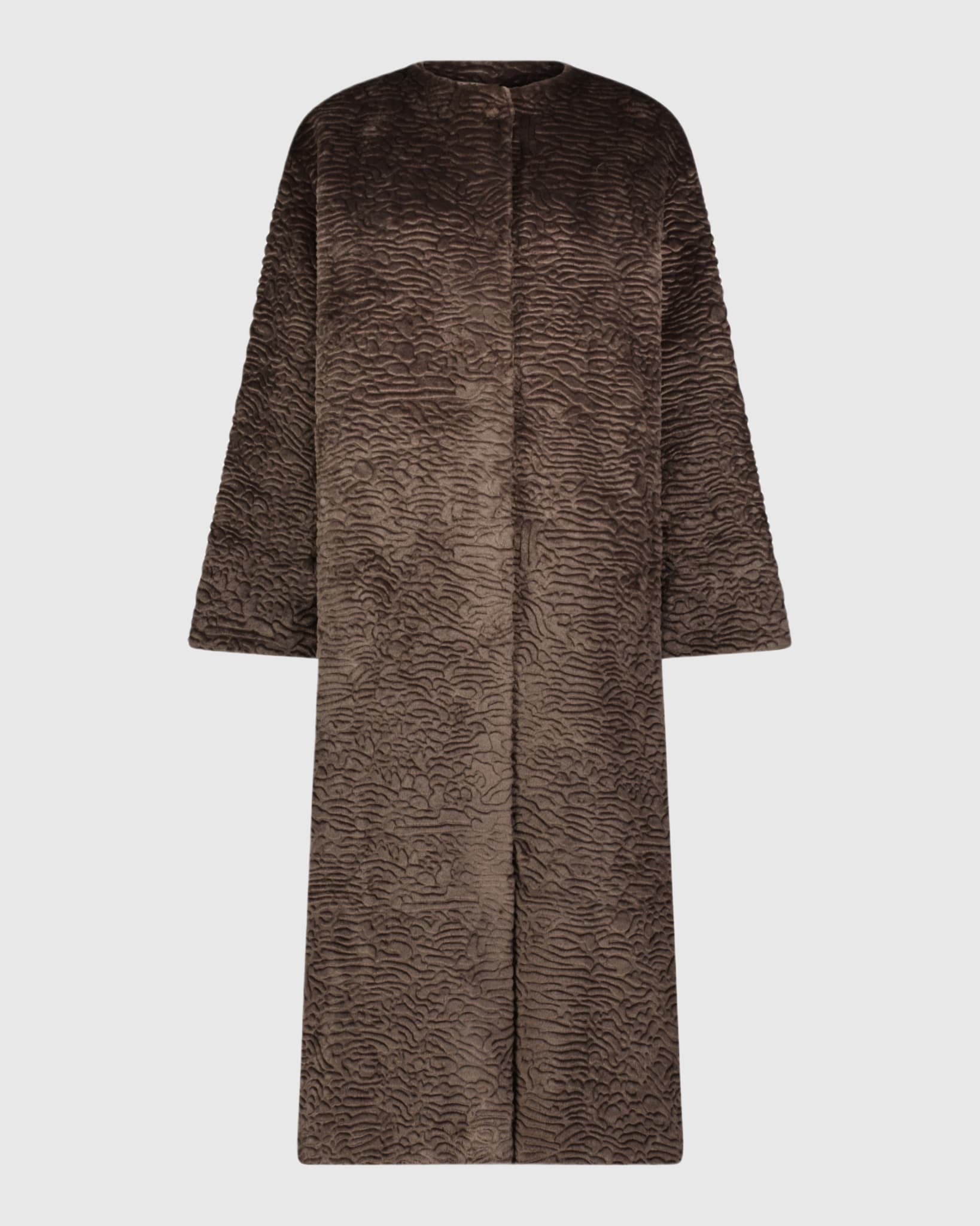 FUR-FREE SHEARLING LAMB (FAUX FUR) COAT