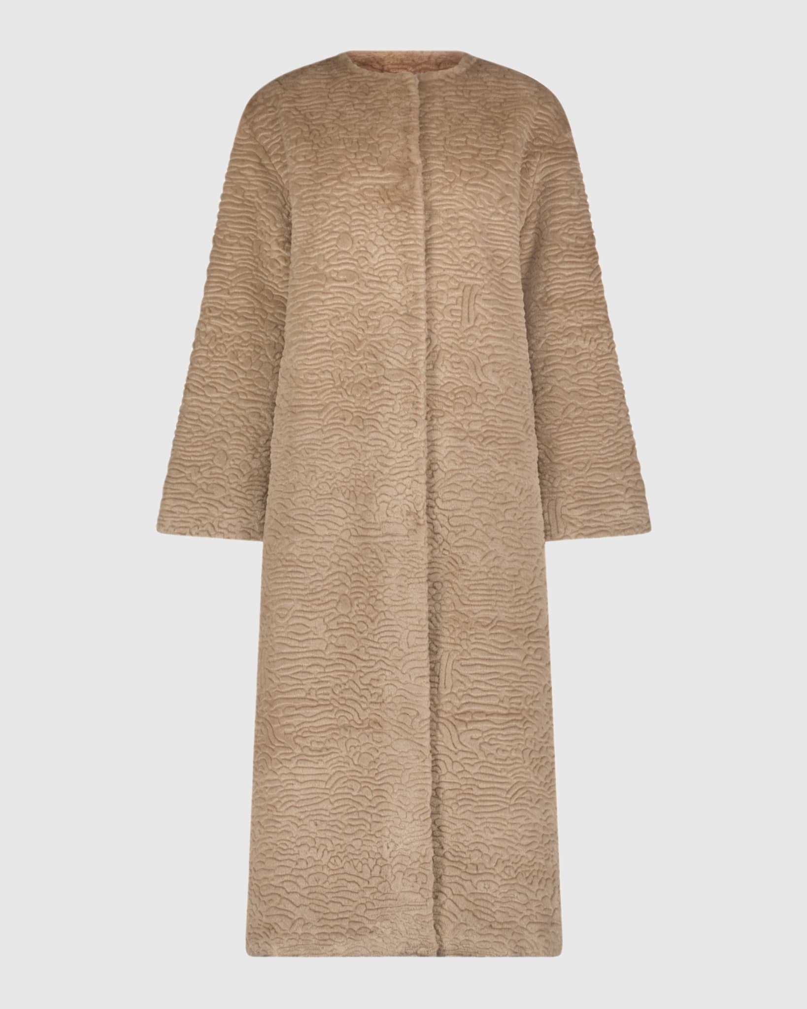 FUR-FREE SHEARLING LAMB (FAUX FUR) COAT