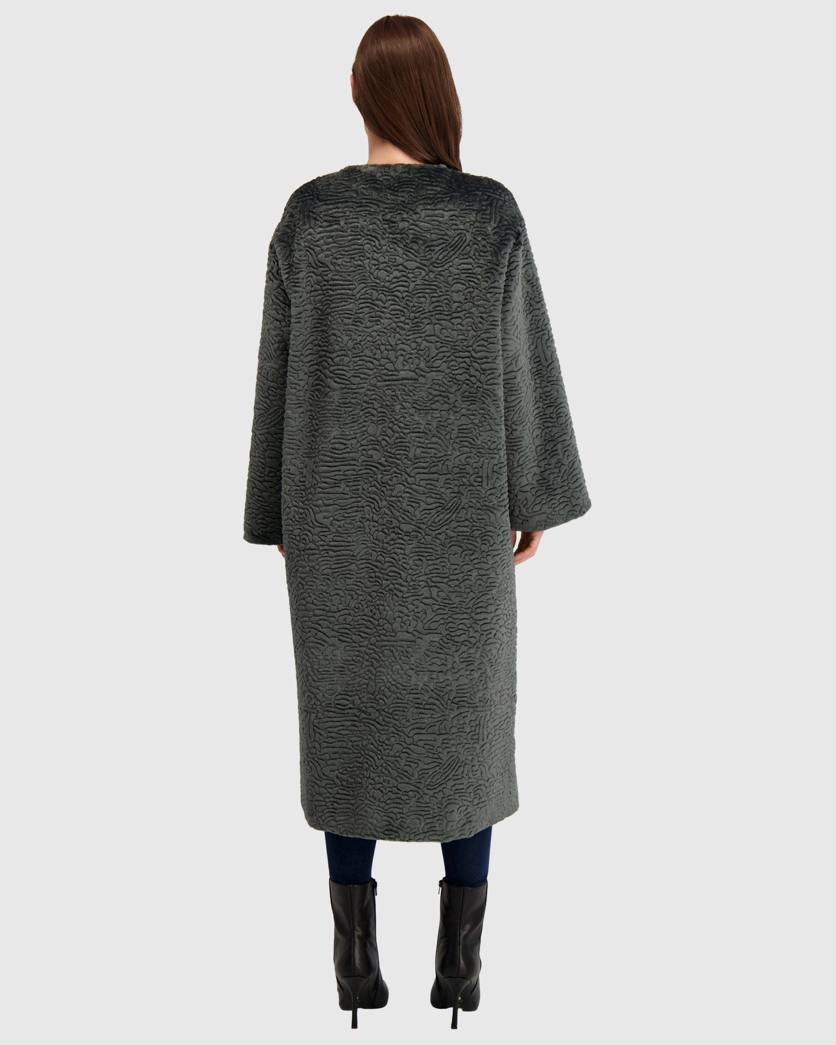 FUR-FREE SHEARLING LAMB (FAUX FUR) COAT