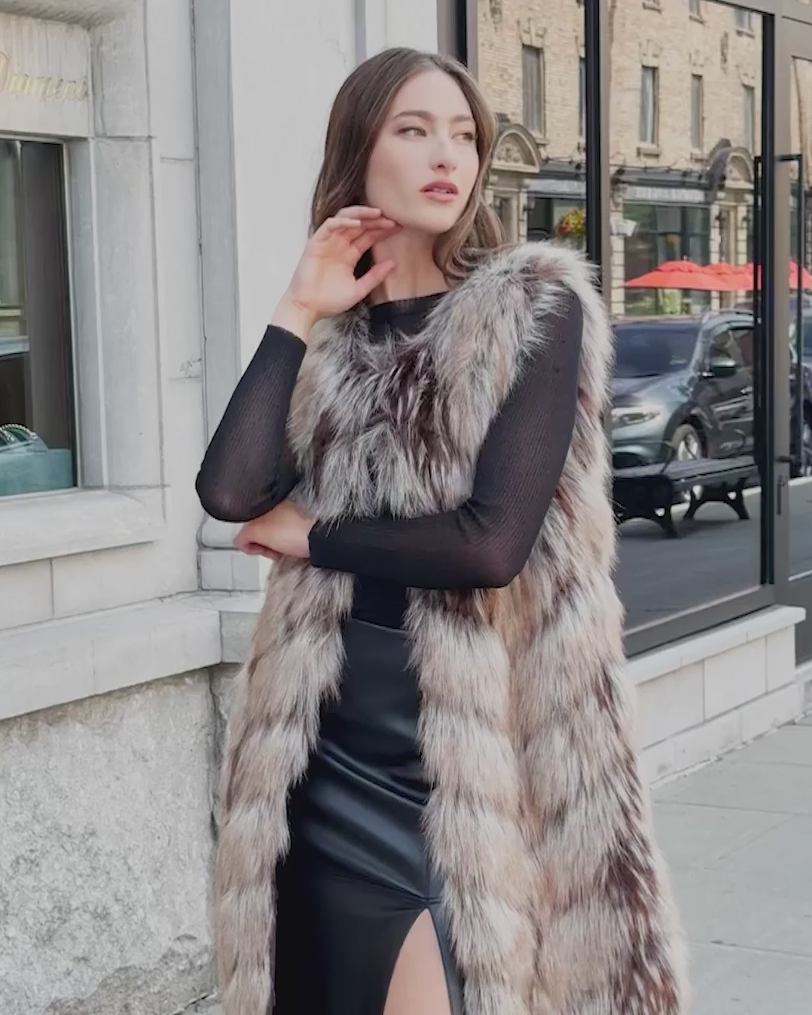 FUR-FREE FOX (FAUX FUR) VEST