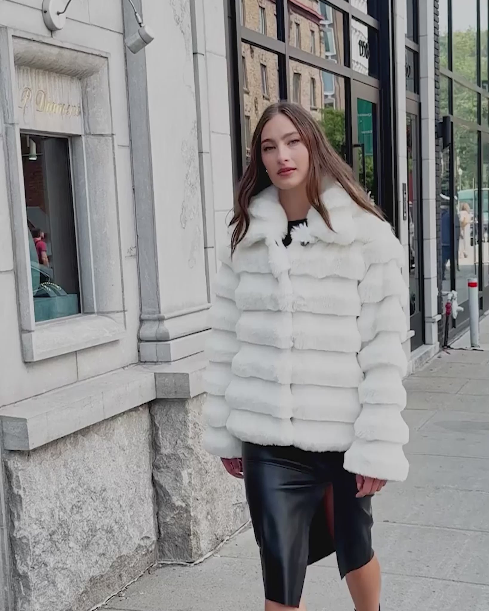 FUR-FREE CHINCHILLA (FAUX FUR) JACKET