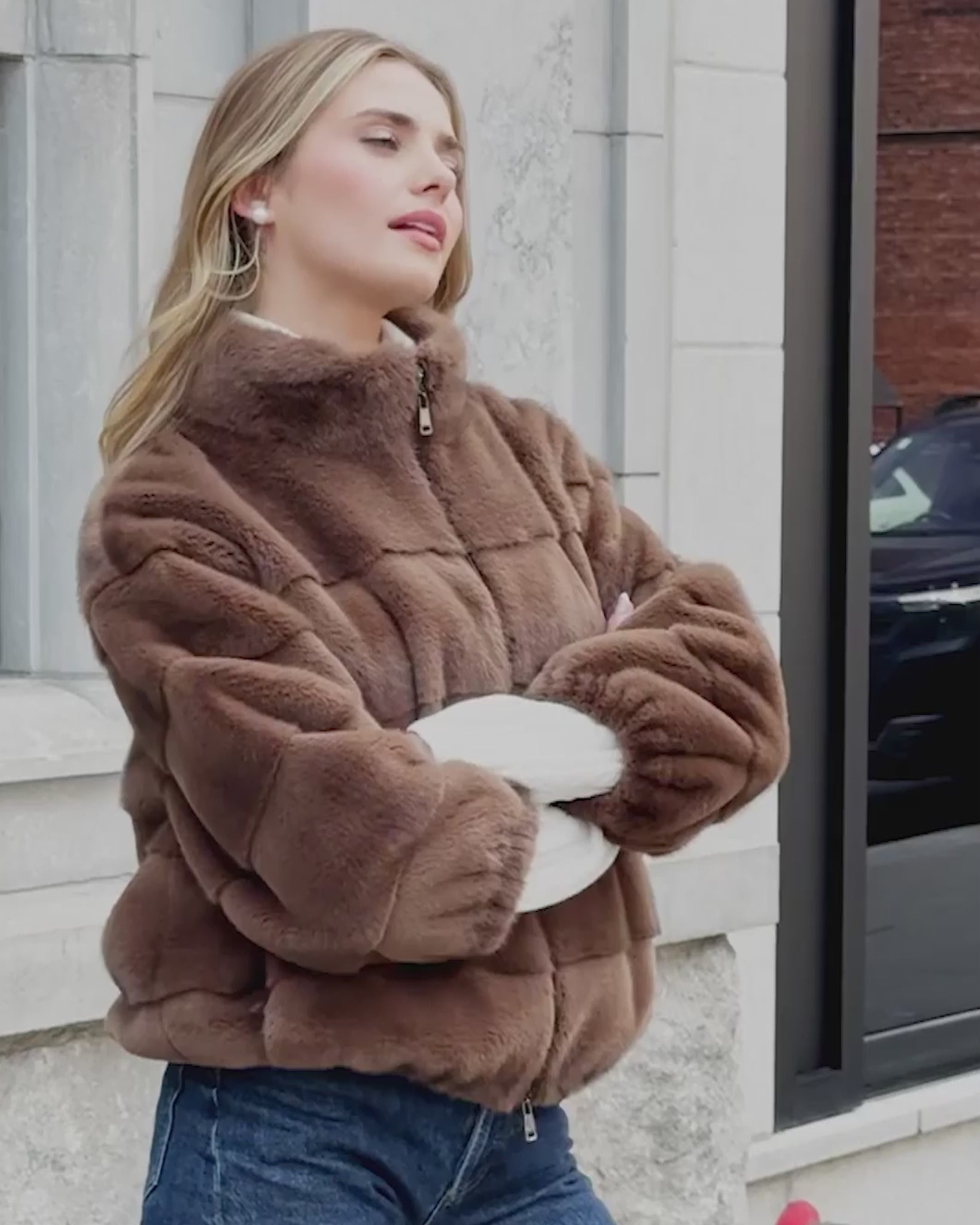 FUR-FREE MINK (FAUX FUR) JACKET