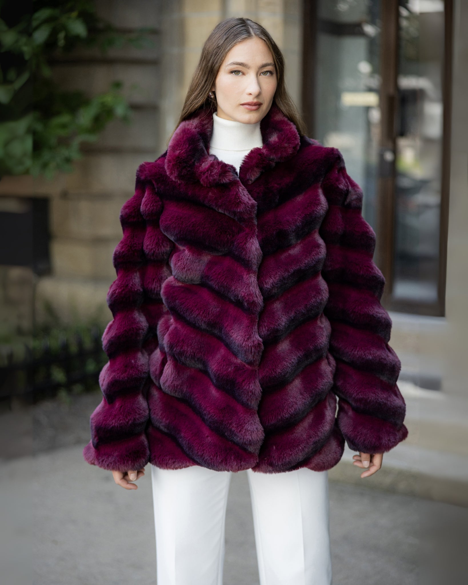 Faux Chinchilla Outerwear
