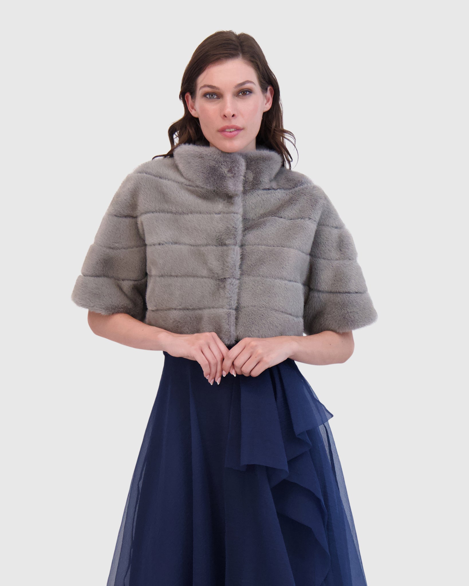 FUR-FREE MINK (FAUX FUR) BOLERO