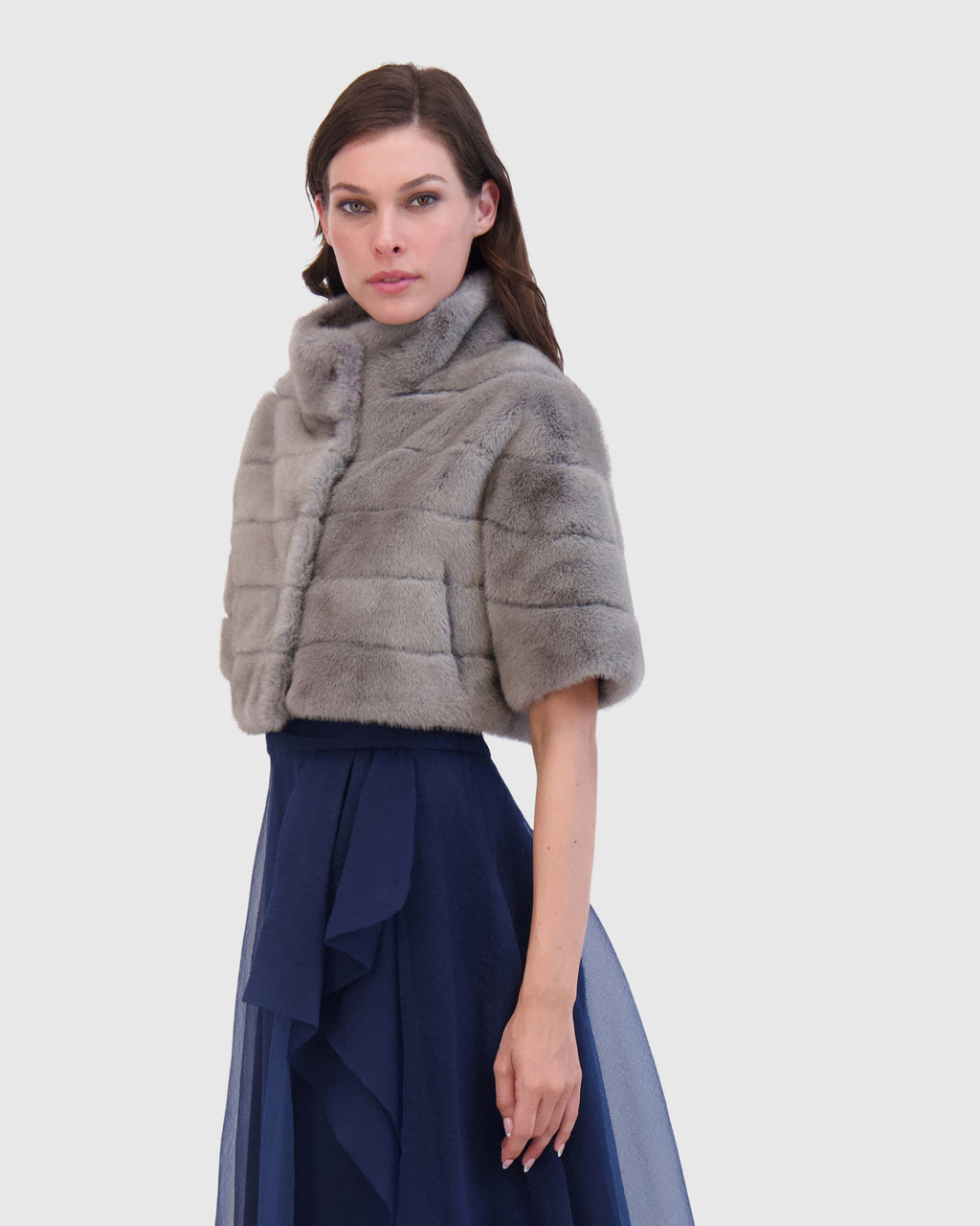 FUR-FREE MINK (FAUX FUR) BOLERO