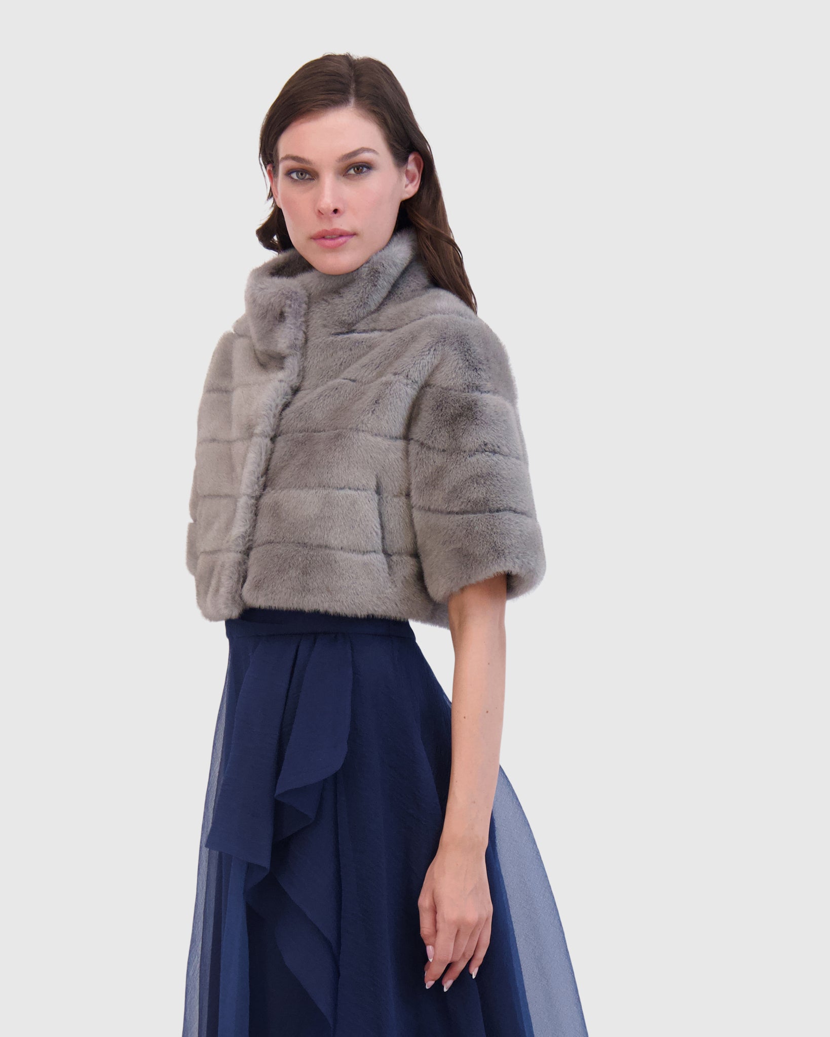 FUR-FREE MINK (FAUX FUR) BOLERO