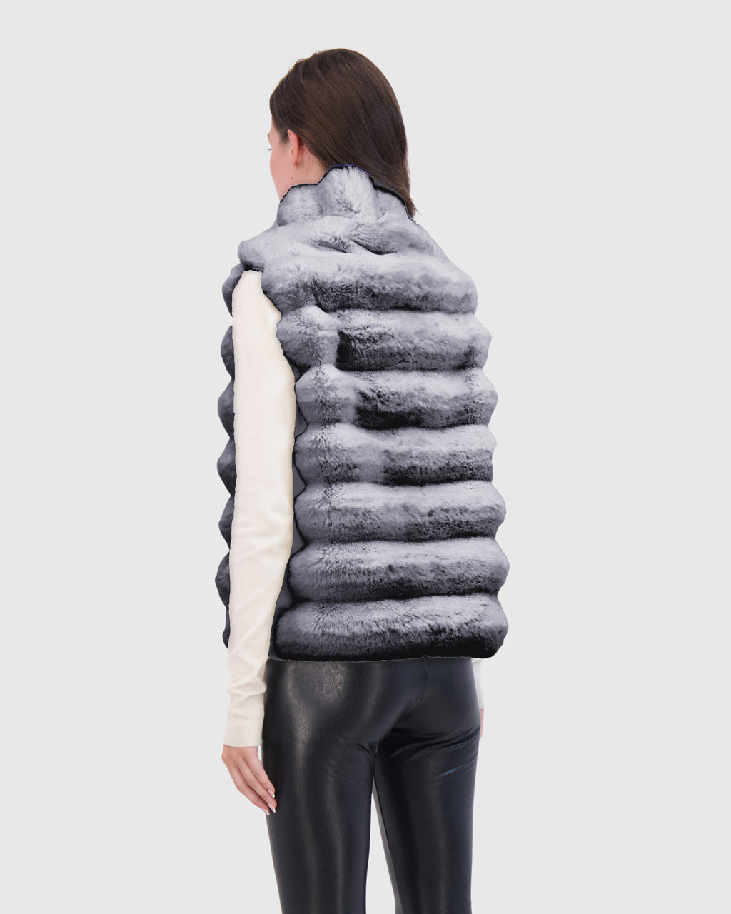 FUR-FREE CHINCHILLA (FAUX FUR) VEST
