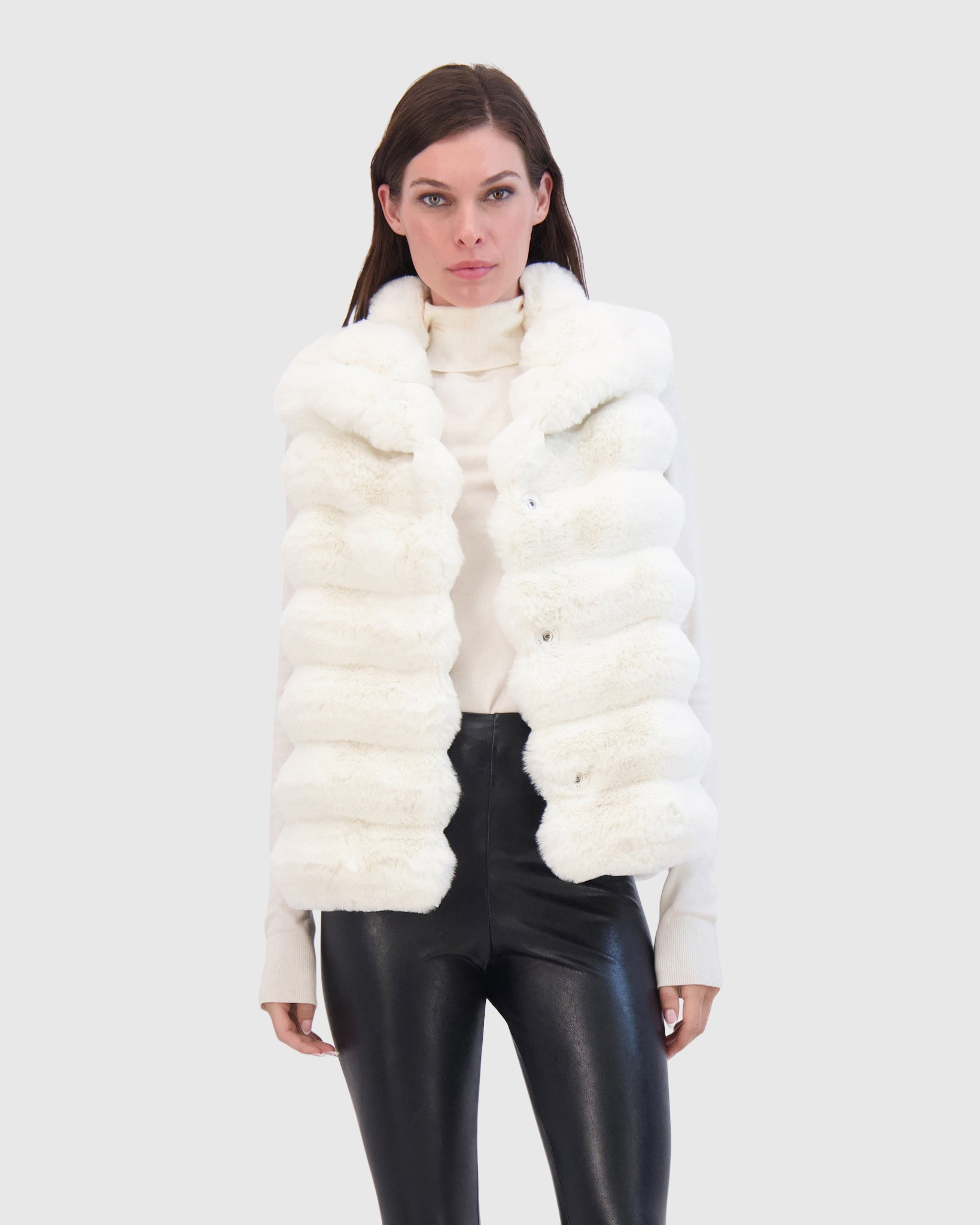 FUR-FREE CHINCHILLA (FAUX FUR) VEST