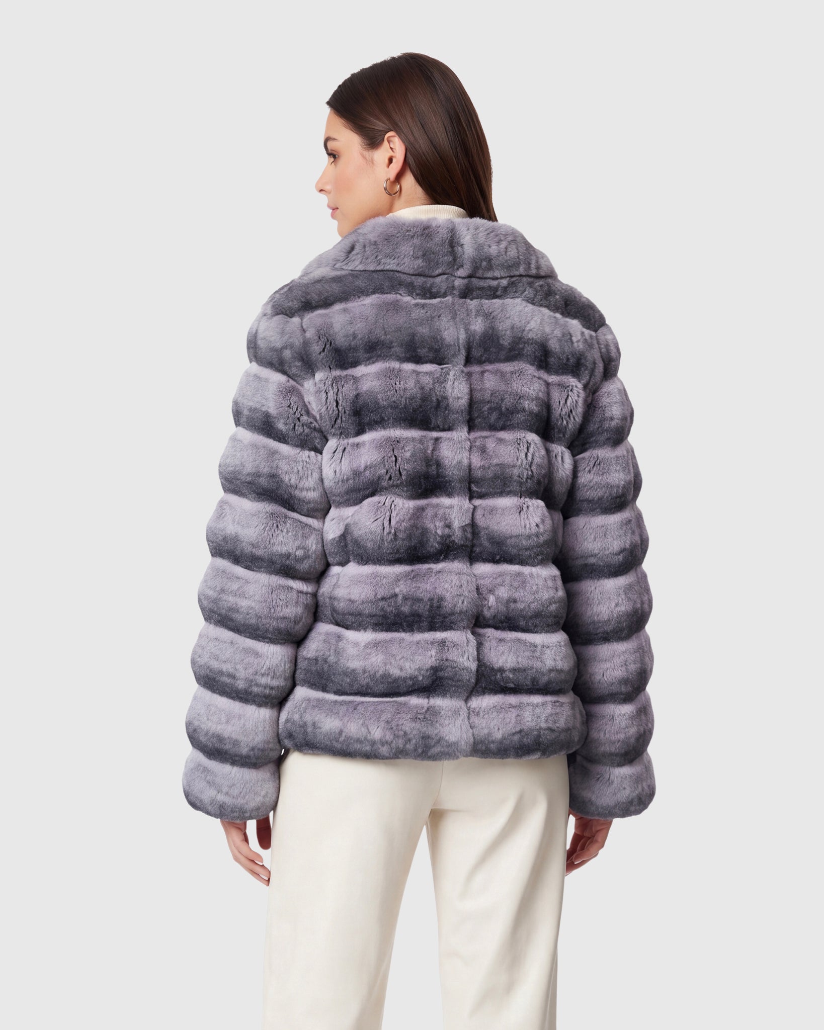 FUR-FREE CHINCHILLA (FAUX FUR) JACKET