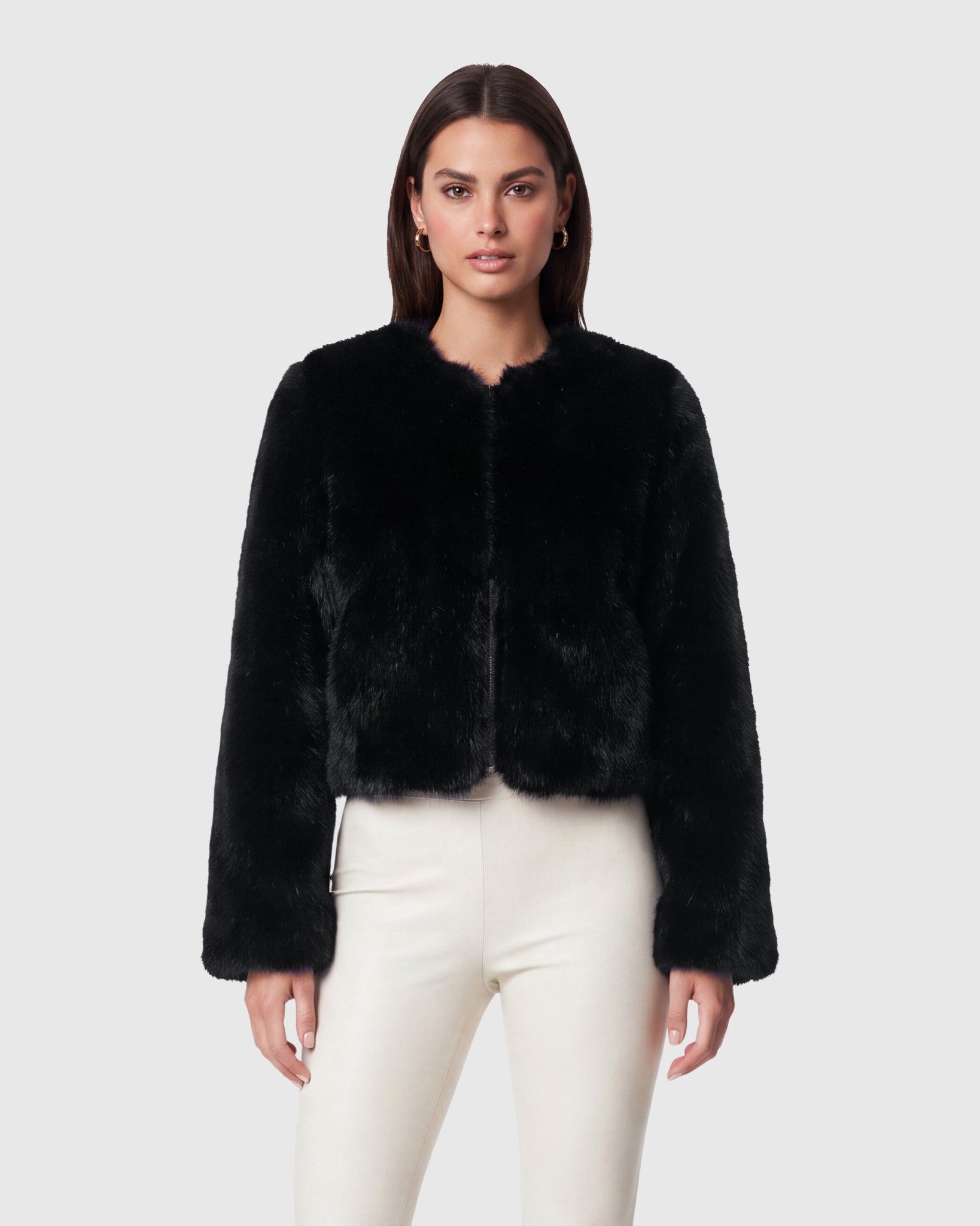 FUR-FREE FOX (FAUX FUR) BOLERO