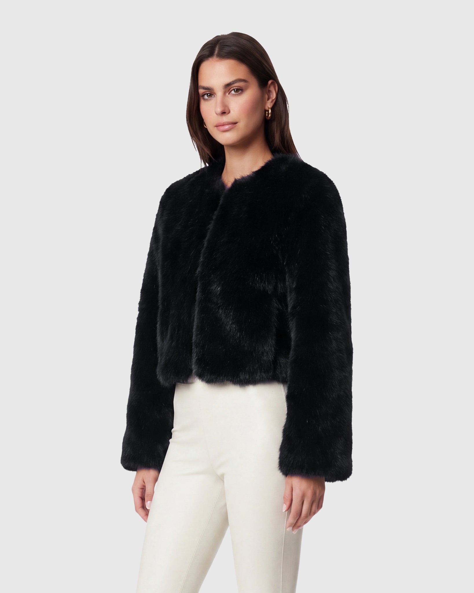FUR-FREE FOX (FAUX FUR) BOLERO
