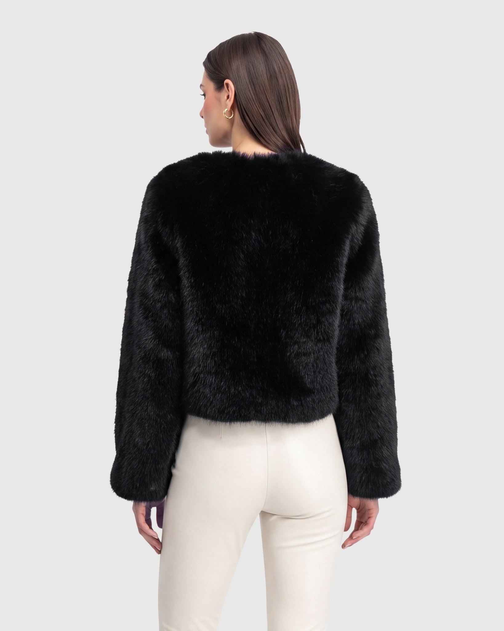 FUR-FREE FOX (FAUX FUR) BOLERO