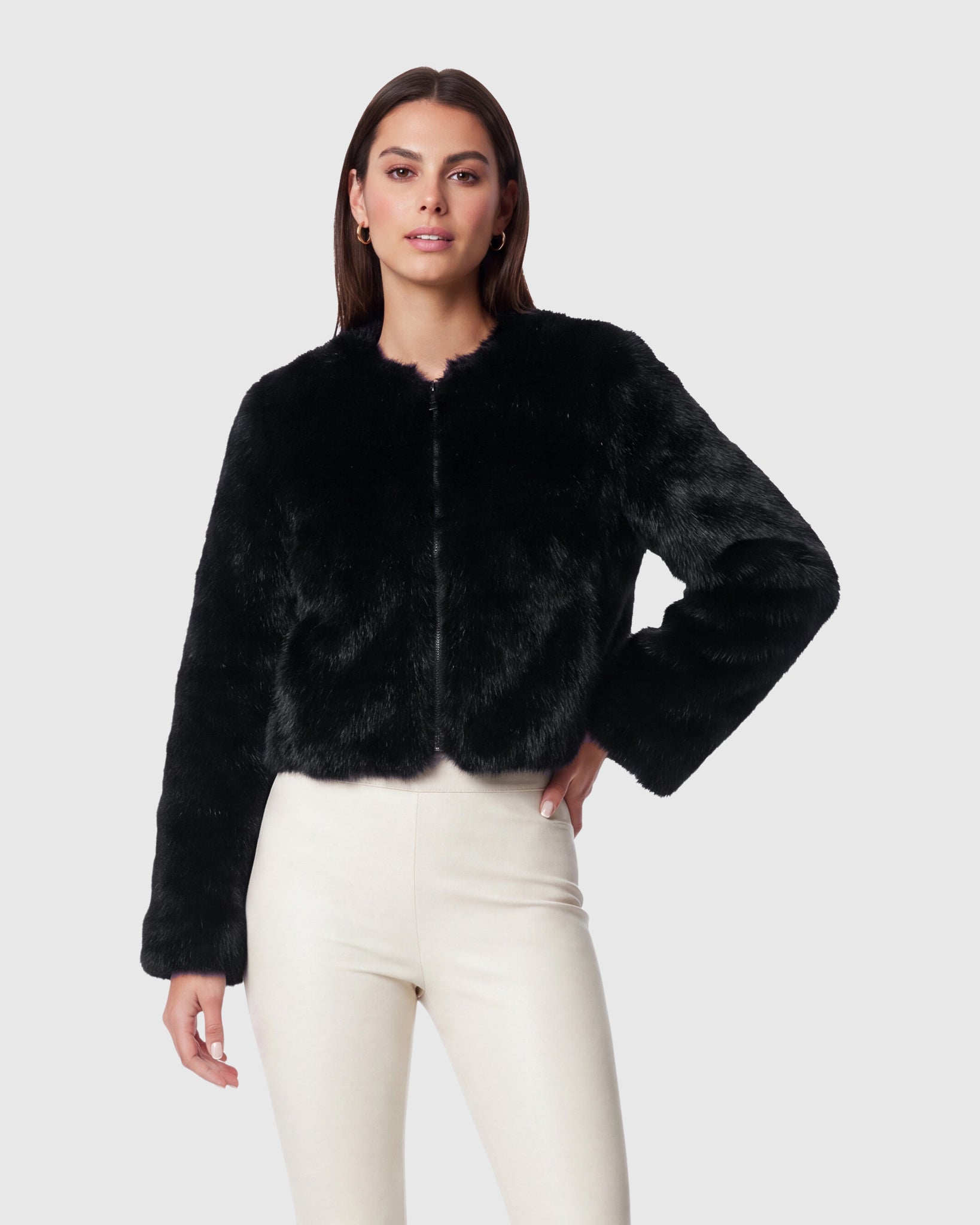 FUR-FREE FOX (FAUX FUR) BOLERO