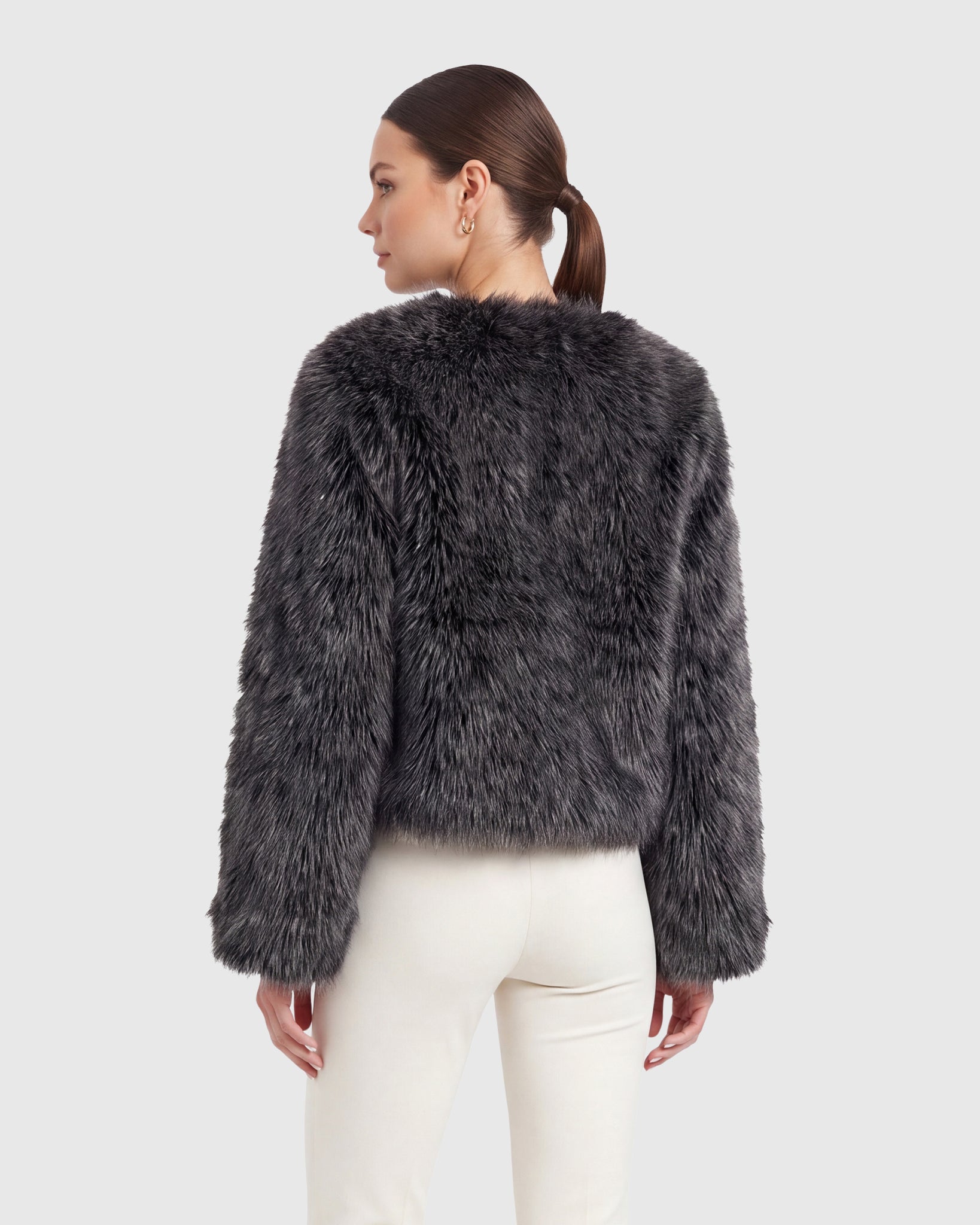 FUR-FREE FOX (FAUX FUR) BOLERO
