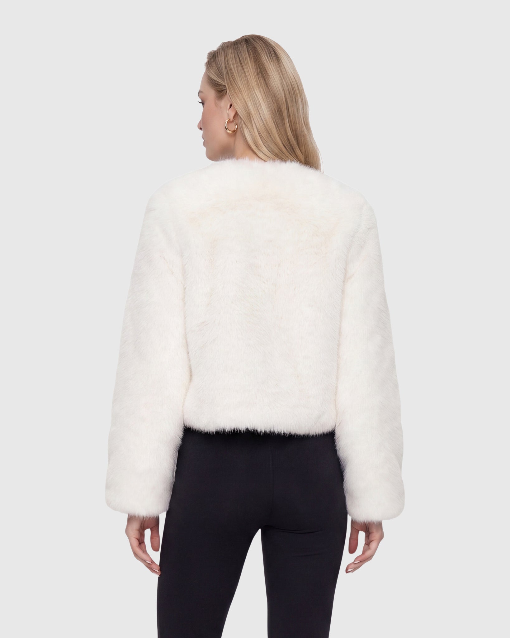 FUR-FREE FOX (FAUX FUR) BOLERO