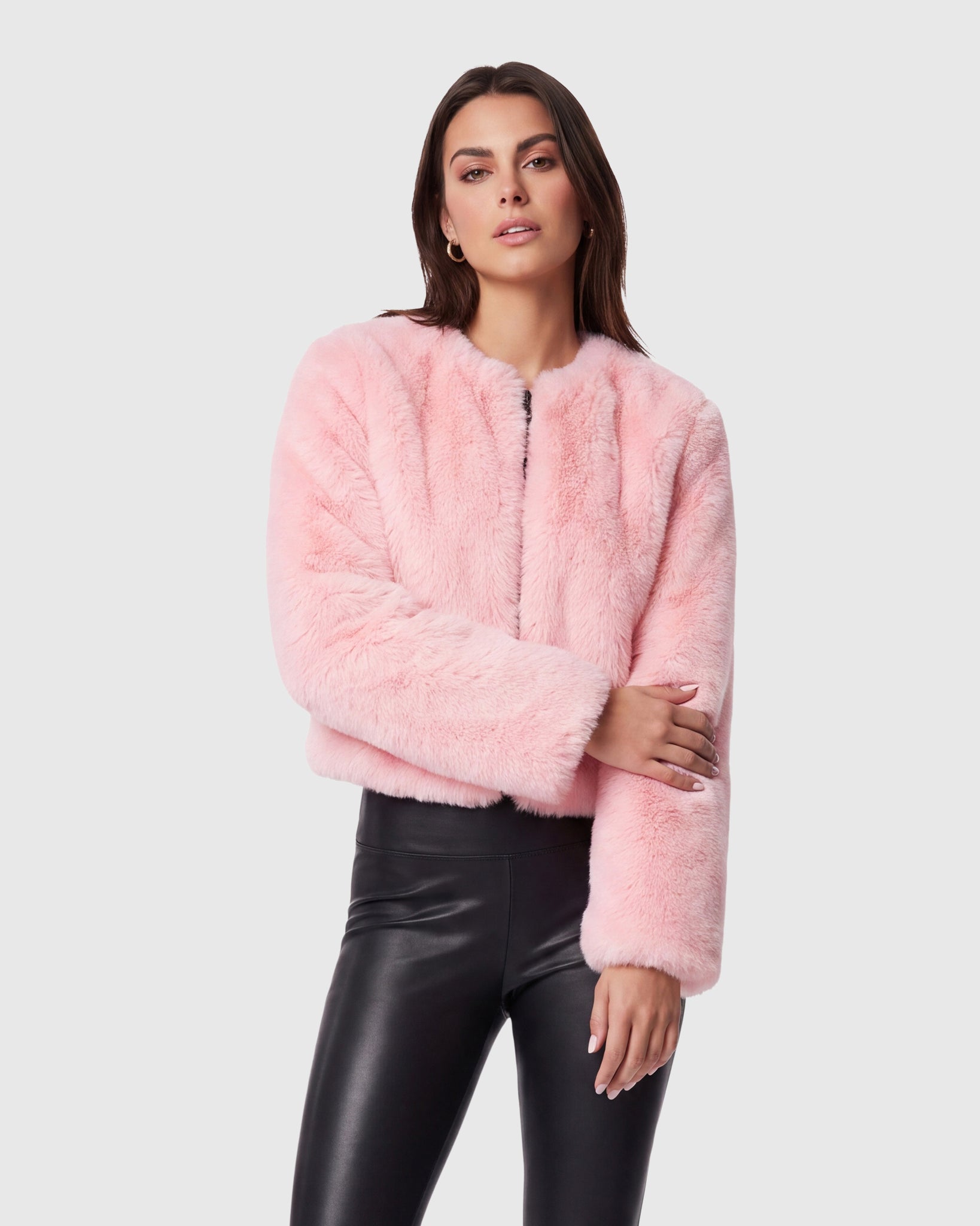 FUR-FREE FOX (FAUX FUR) BOLERO