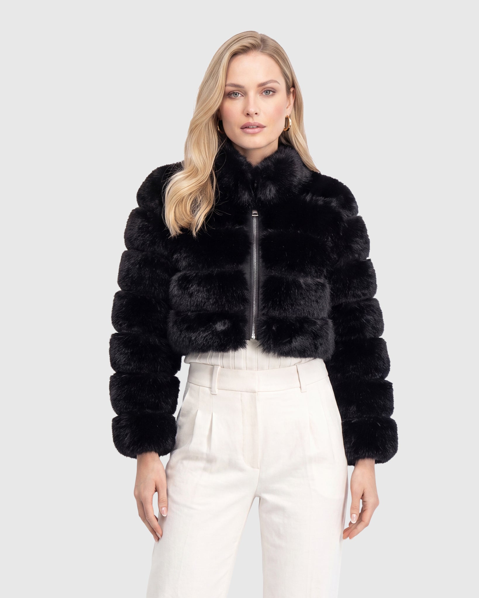 FUR-FREE FOX (FAUX FUR) BOLERO