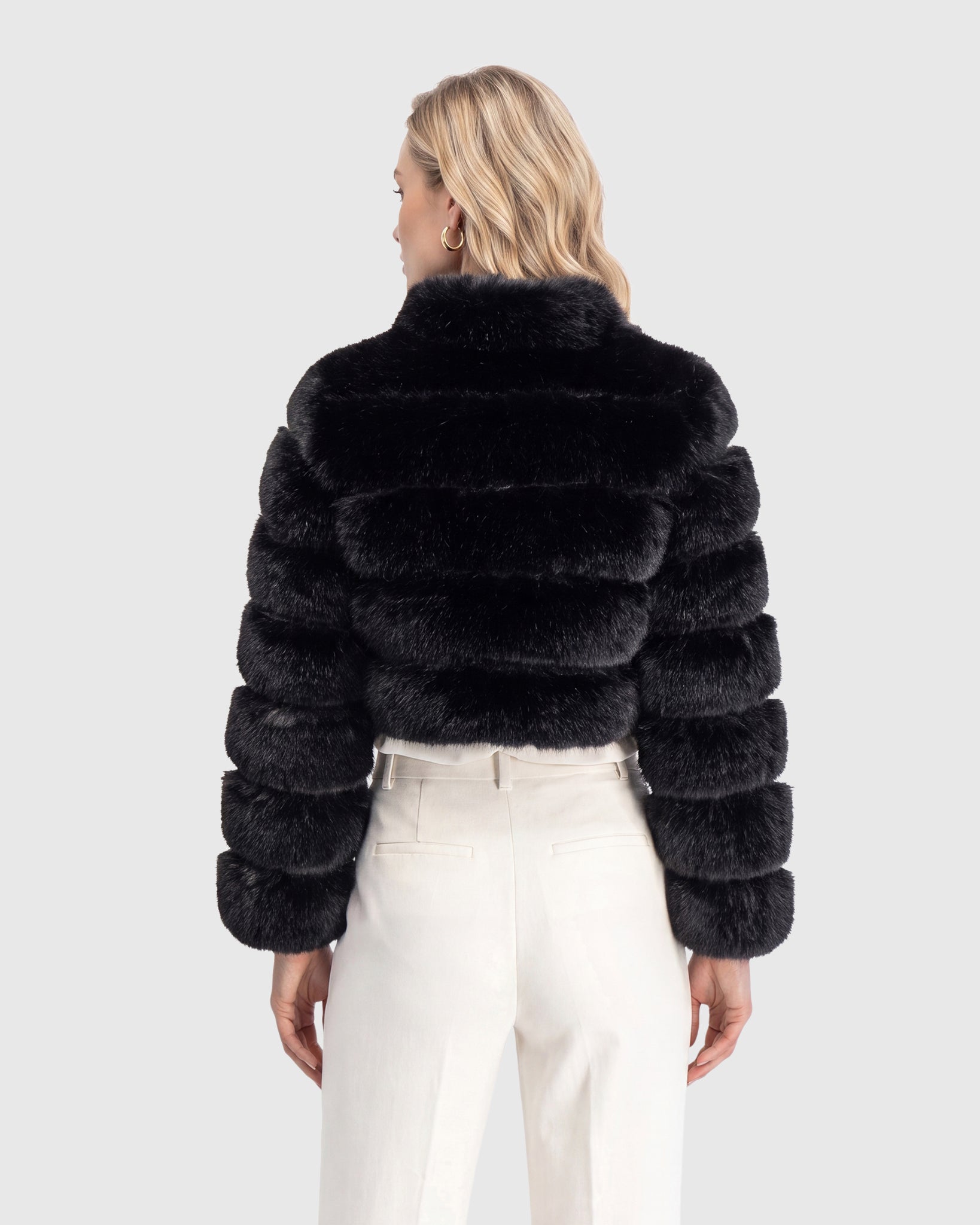 FUR-FREE FOX (FAUX FUR) BOLERO