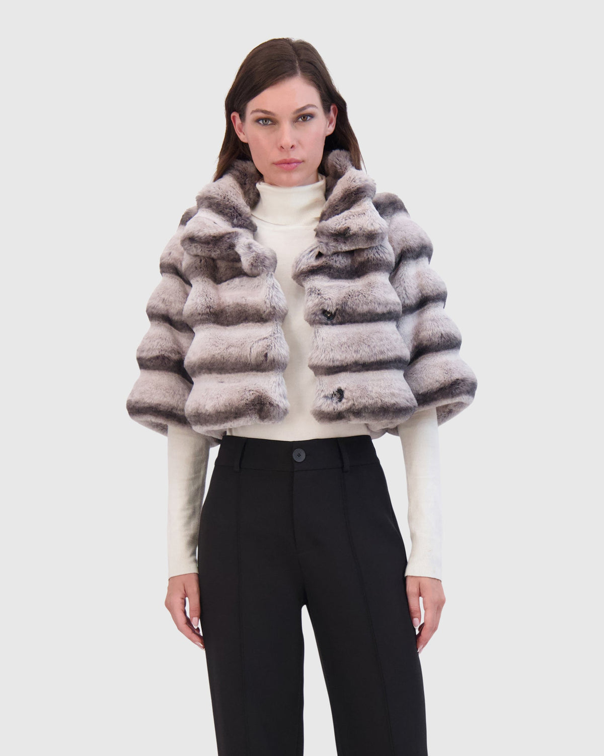 FUR-FREE CHINCHILLA (FAUX FUR) BOLERO
